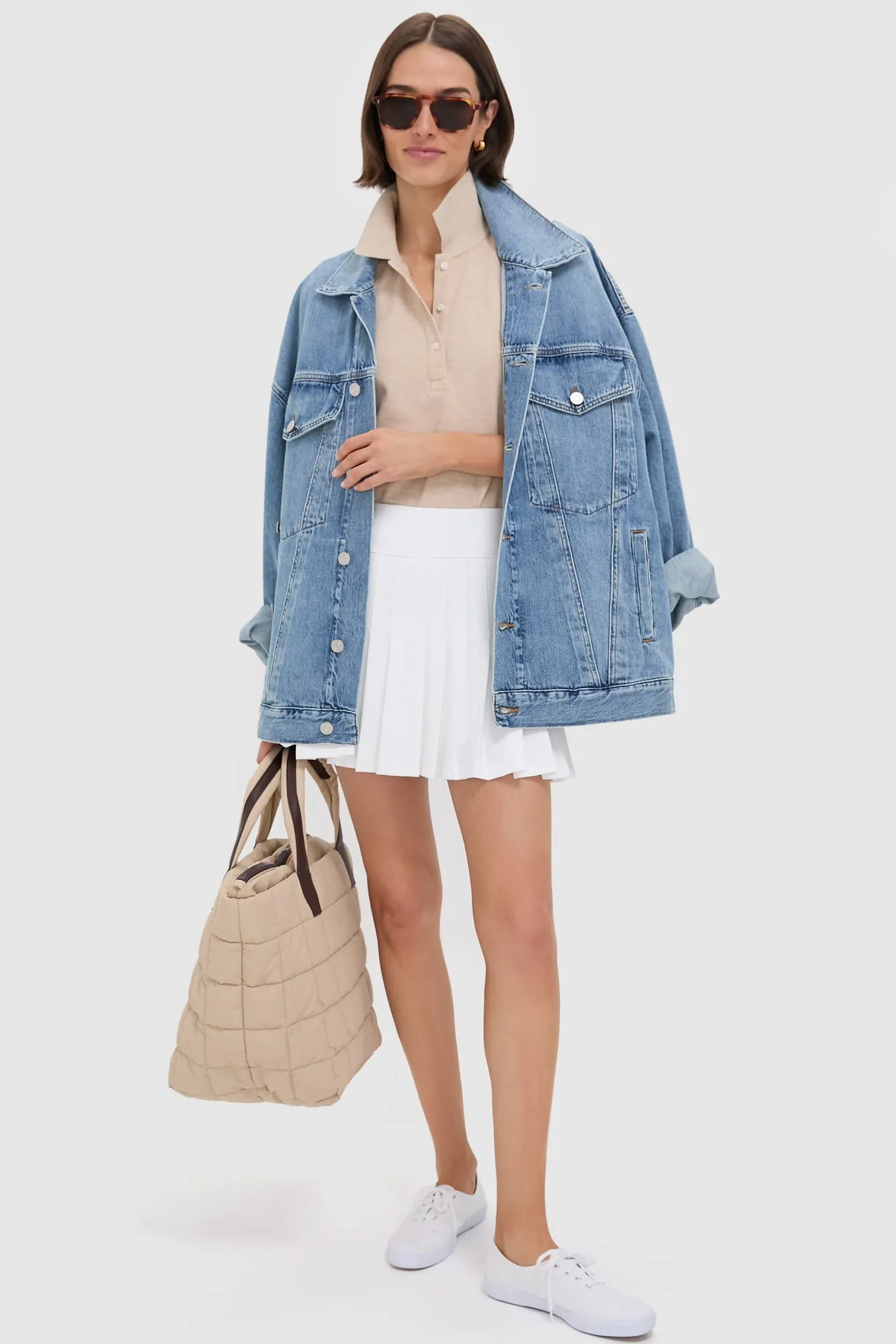 Sandstone Pique Puff Sleeve Peggy Polo sold by Tuckernuck product image thumbnail 2