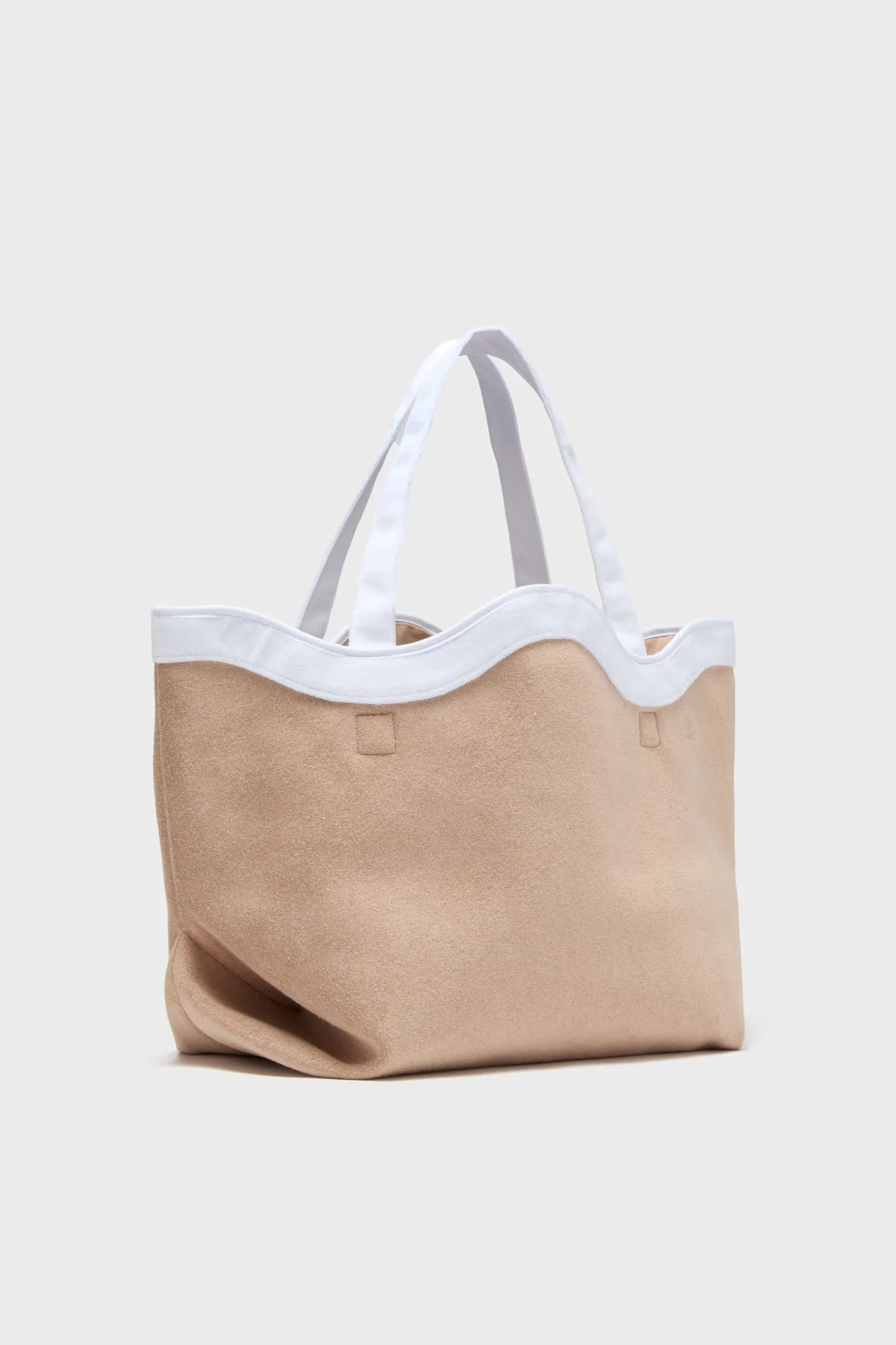 Sand and White Terrycloth August Tote sold by Tuckernuck product image thumbnail 2