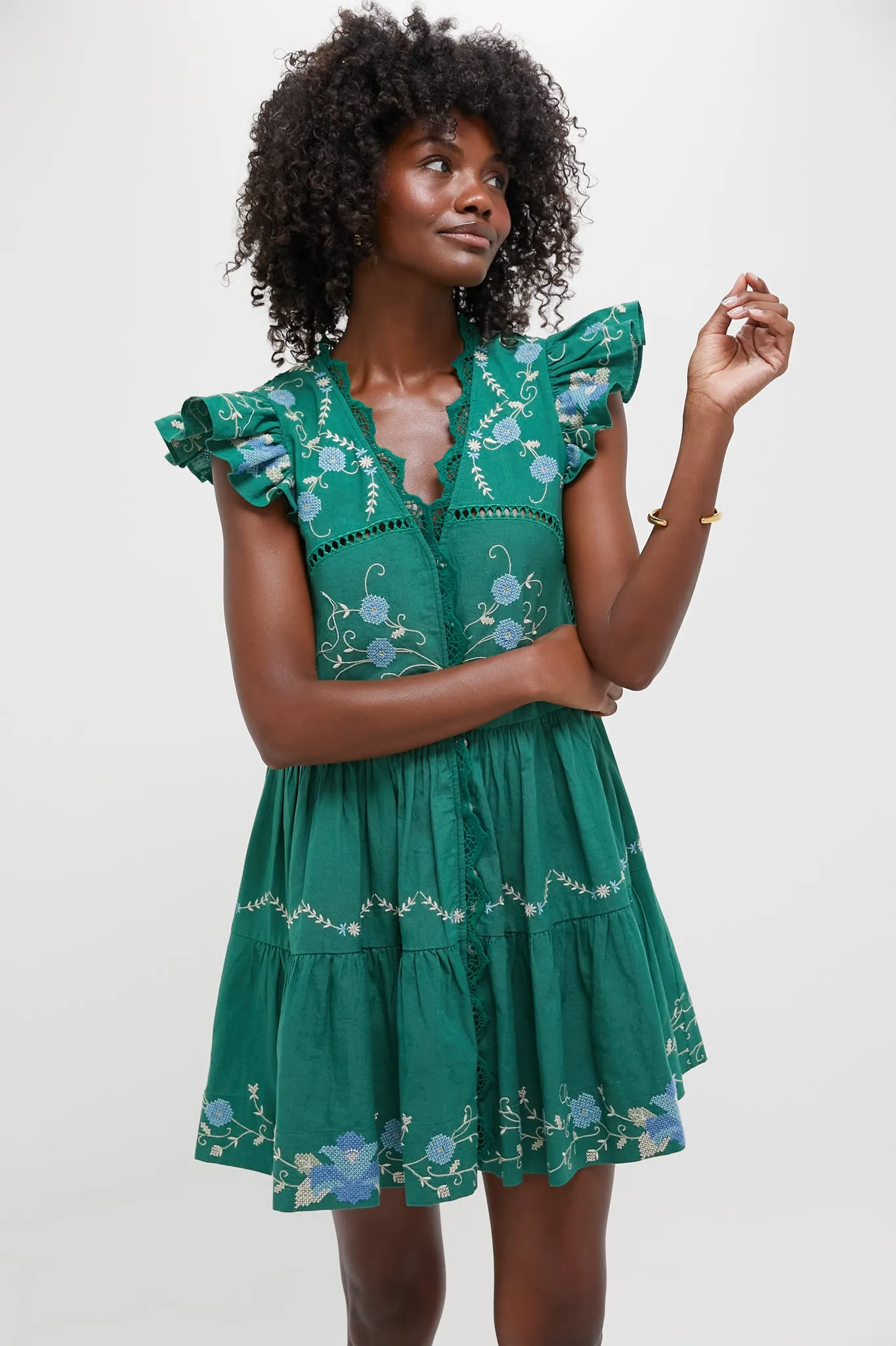 Exclusive Green Vesna Tunic Dress sold by Tuckernuck