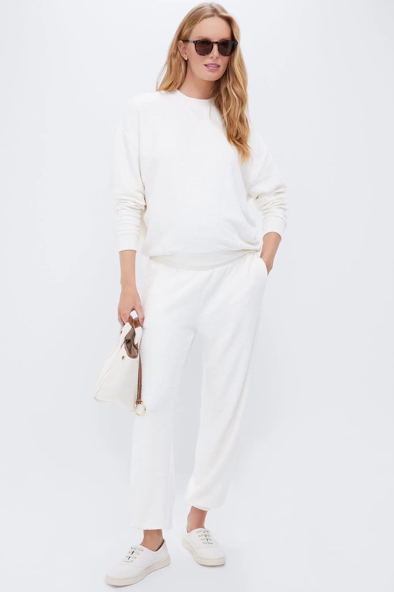 Ivory The Dina Dreamy Boucle Sweatshirt sold by Tuckernuck product image thumbnail 2