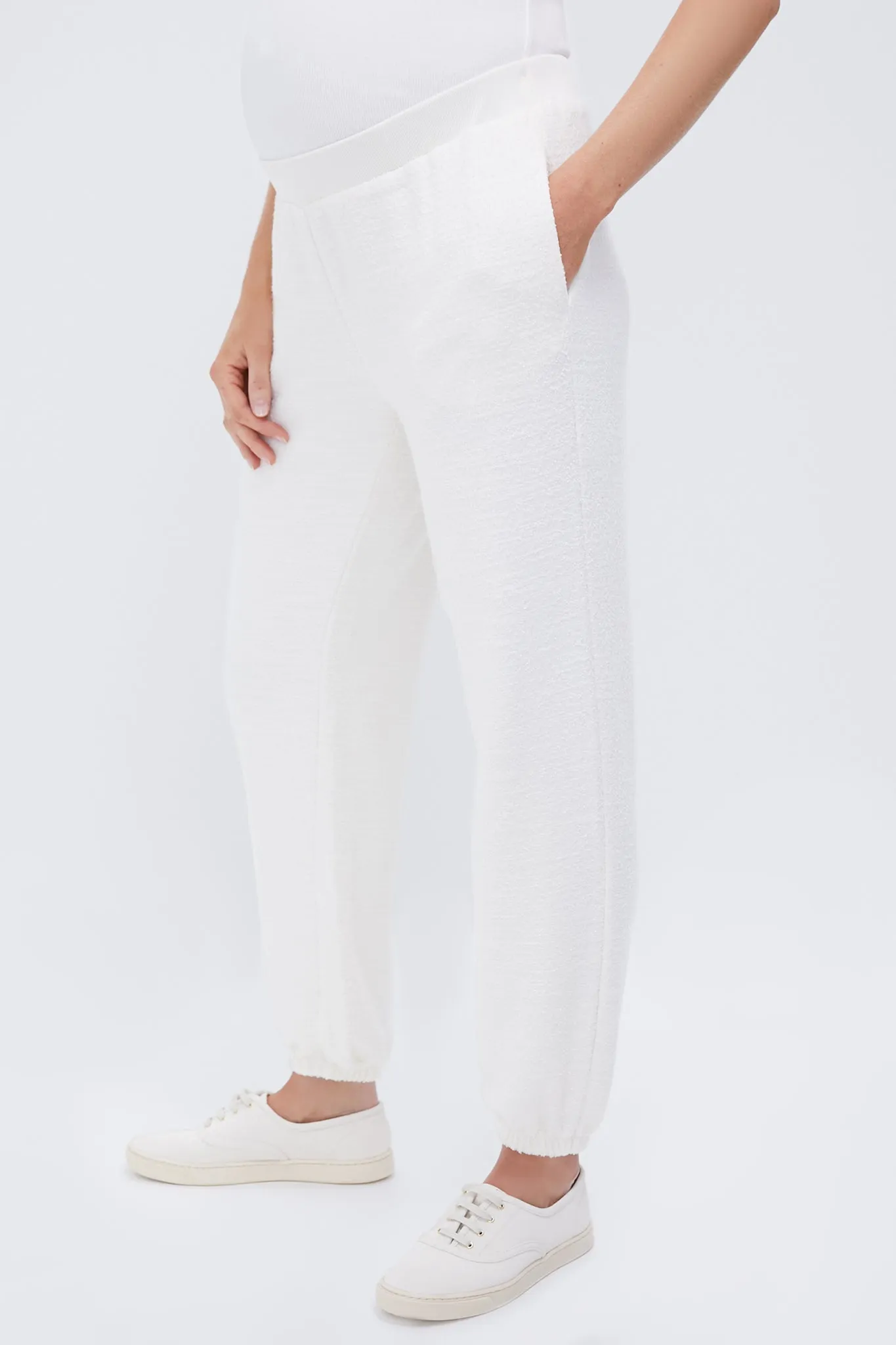 Ivory The Dina Dreamy Boucle Loungepant sold by Tuckernuck product image thumbnail 3