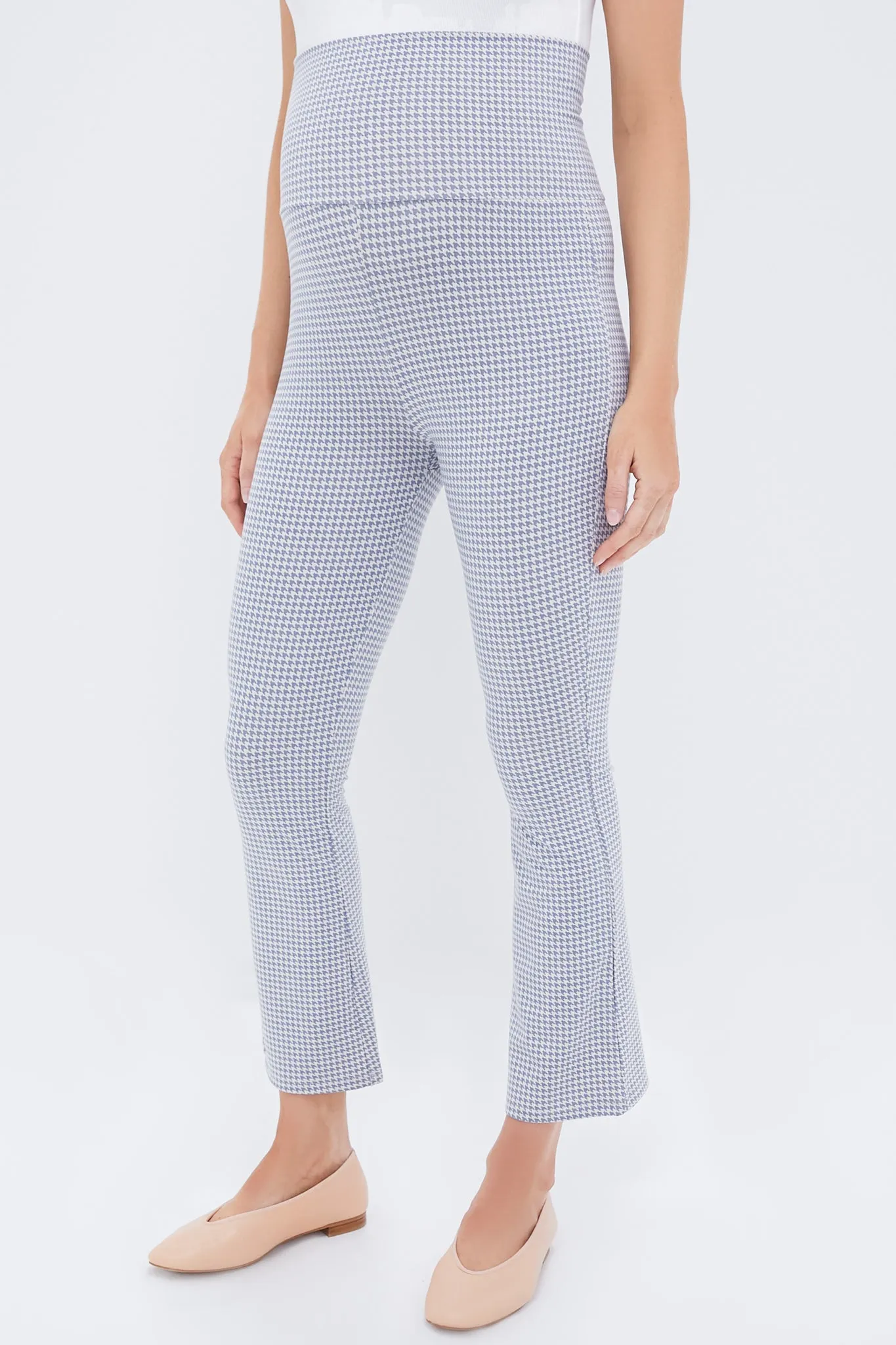 Blue and White Houndstooth The Ultimate Before and After Legging sold by Tuckernuck