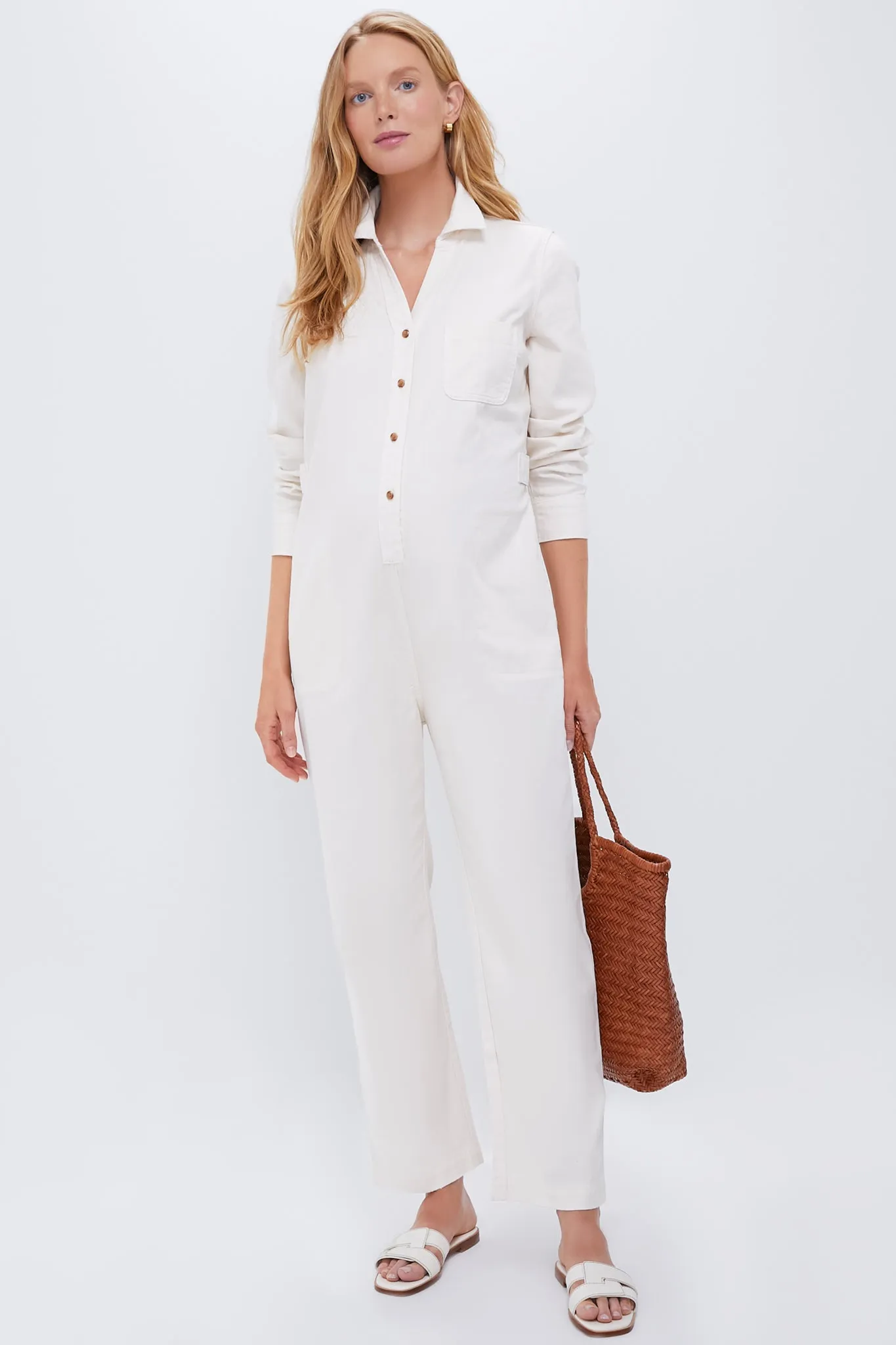 Vanilla The Everyday Nursing Denim Jumpsuit sold by Tuckernuck product image thumbnail 2