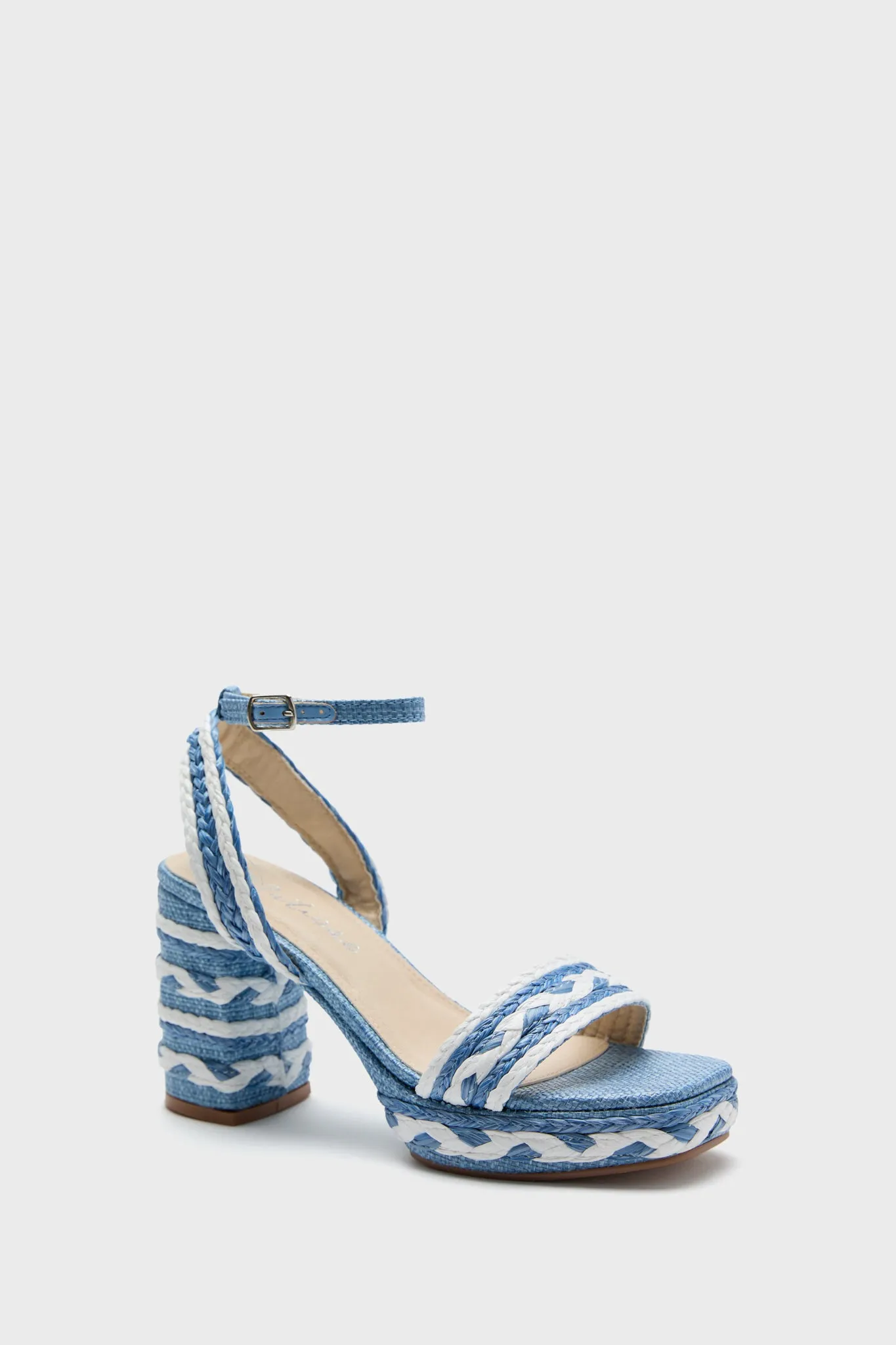 Blue Lyla Heels sold by Tuckernuck