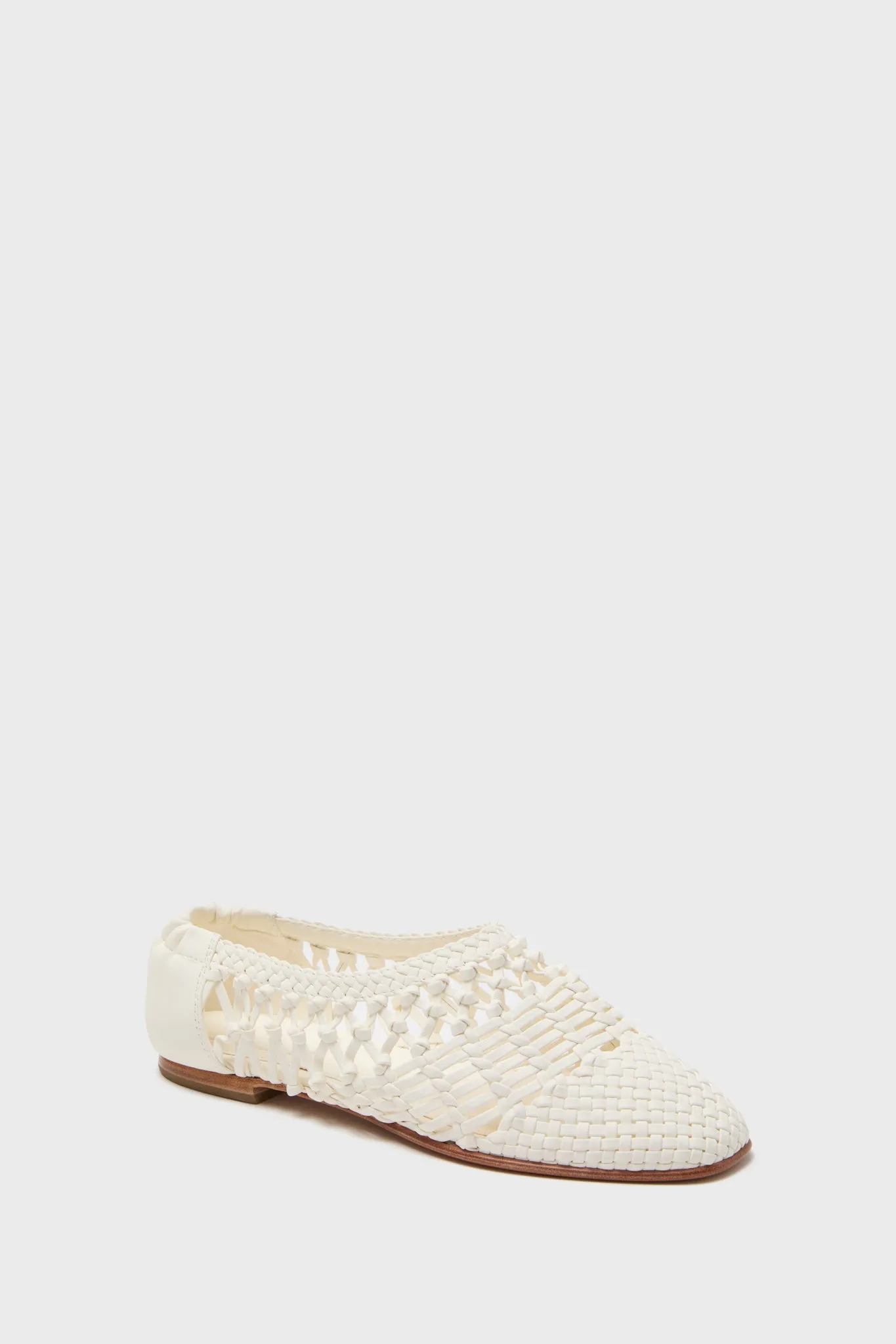 Ivory Open Weave Ballet Flats sold by Tuckernuck