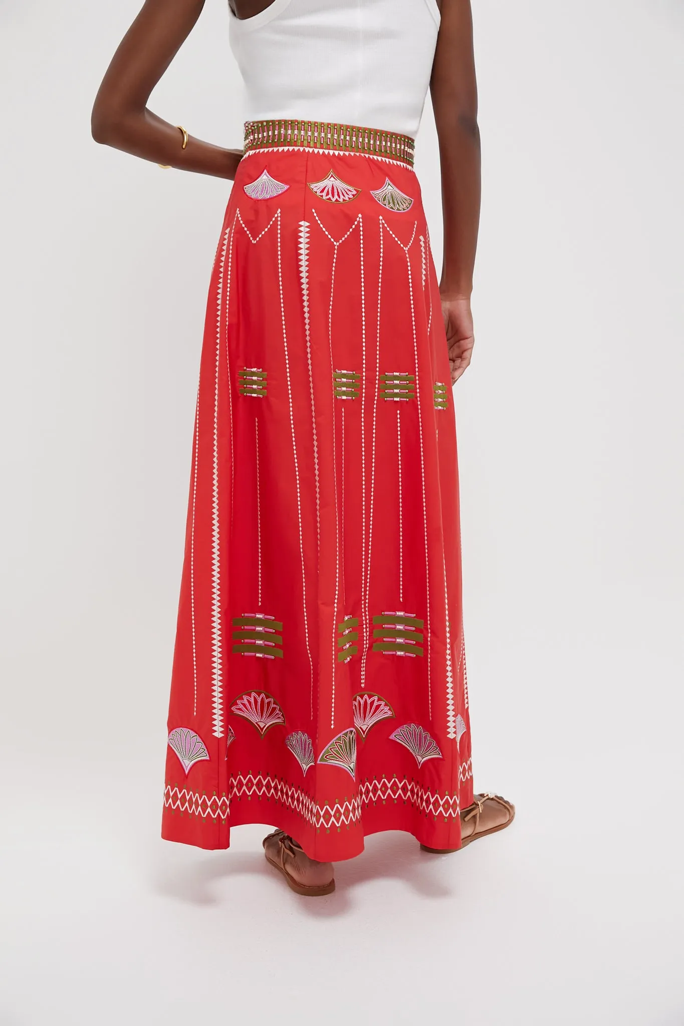 Red Camille Skirt sold by Tuckernuck product image thumbnail 5