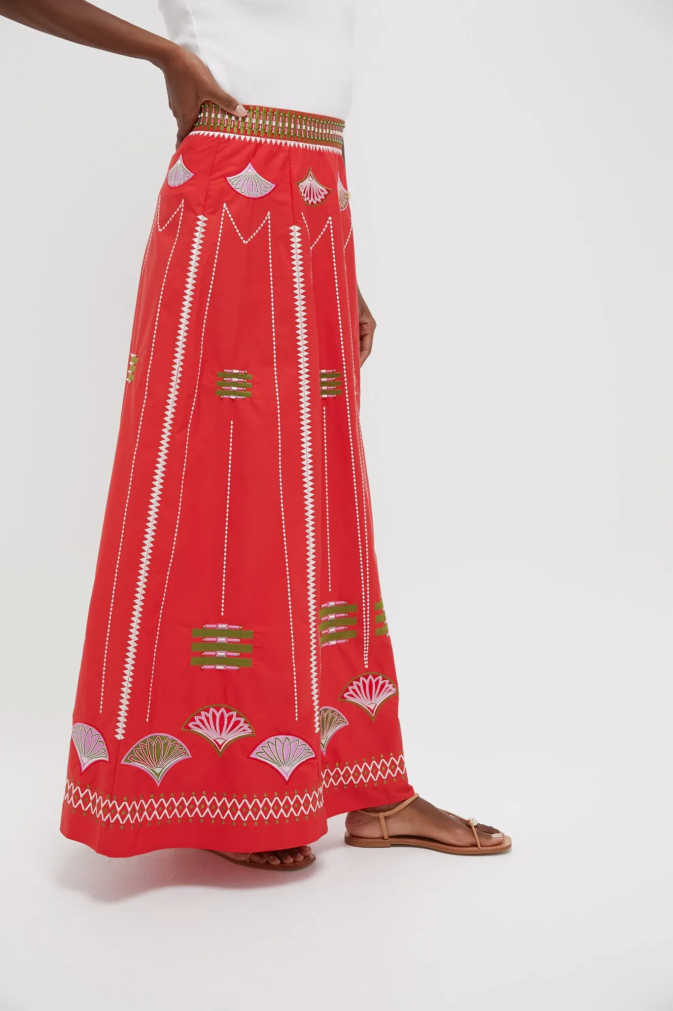 Red Camille Skirt sold by Tuckernuck product image thumbnail 4