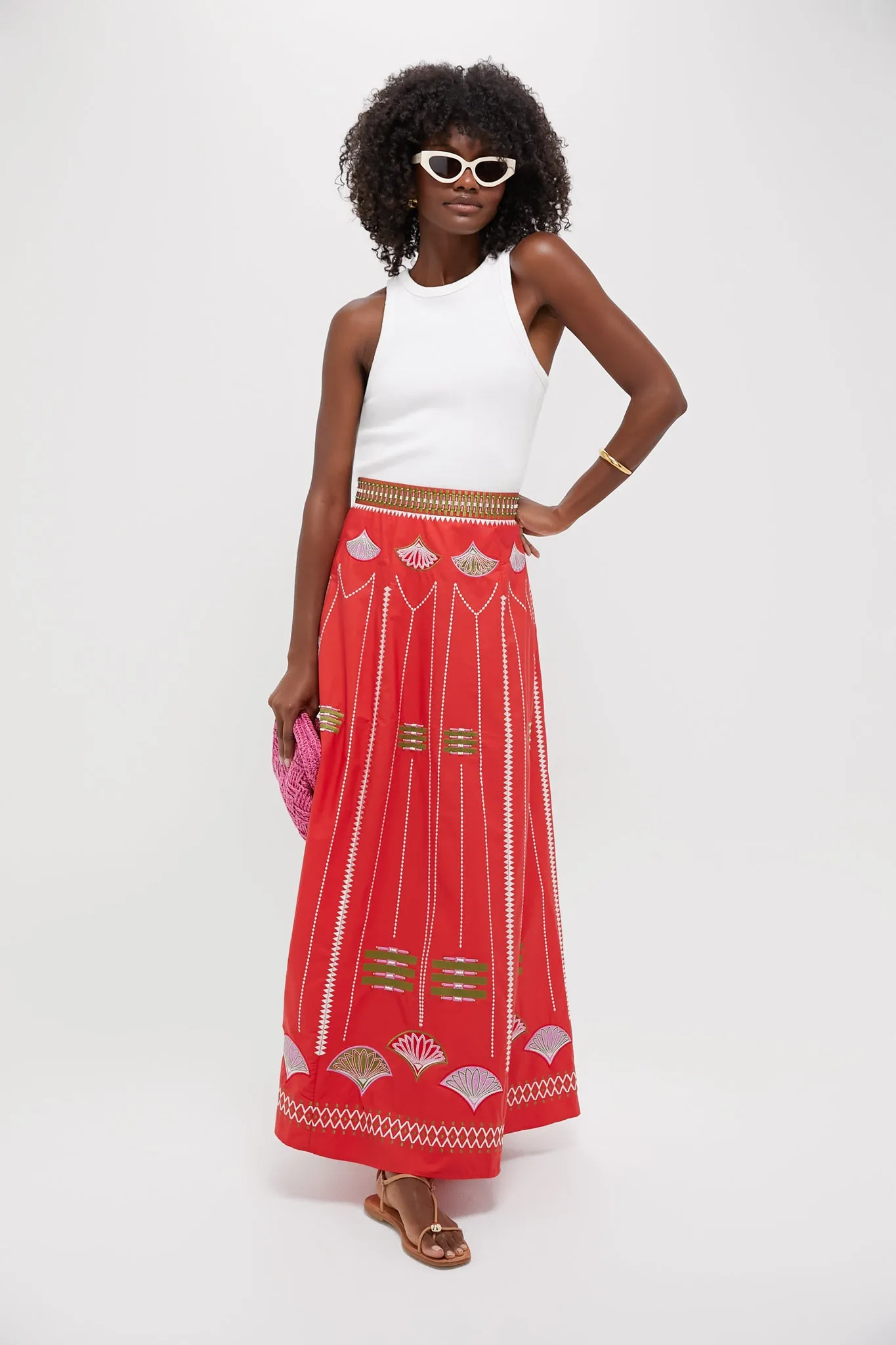 Red Camille Skirt sold by Tuckernuck product image thumbnail 2