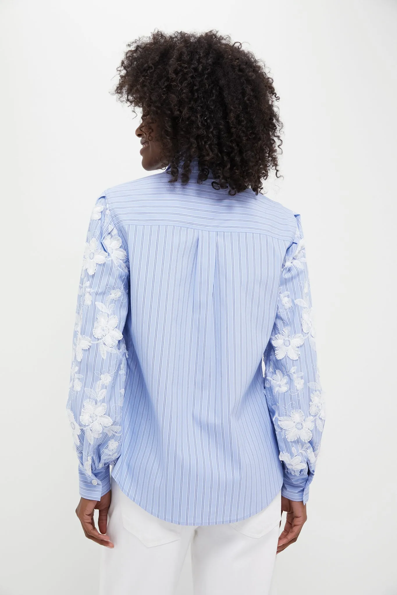 Blue and White Stripe Carolina Button Down sold by Tuckernuck product image thumbnail 4