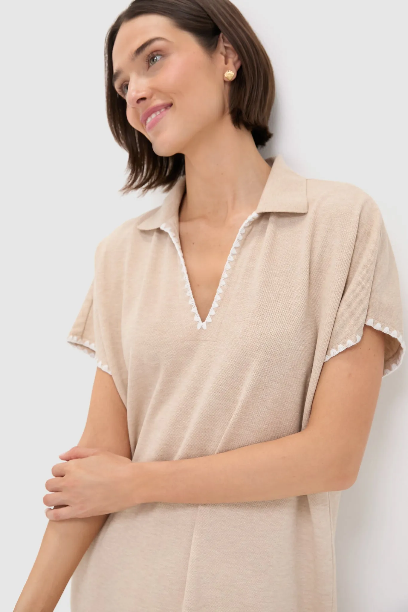 Sandstone Pique Melissa Maxi Dress sold by Tuckernuck product image thumbnail 5