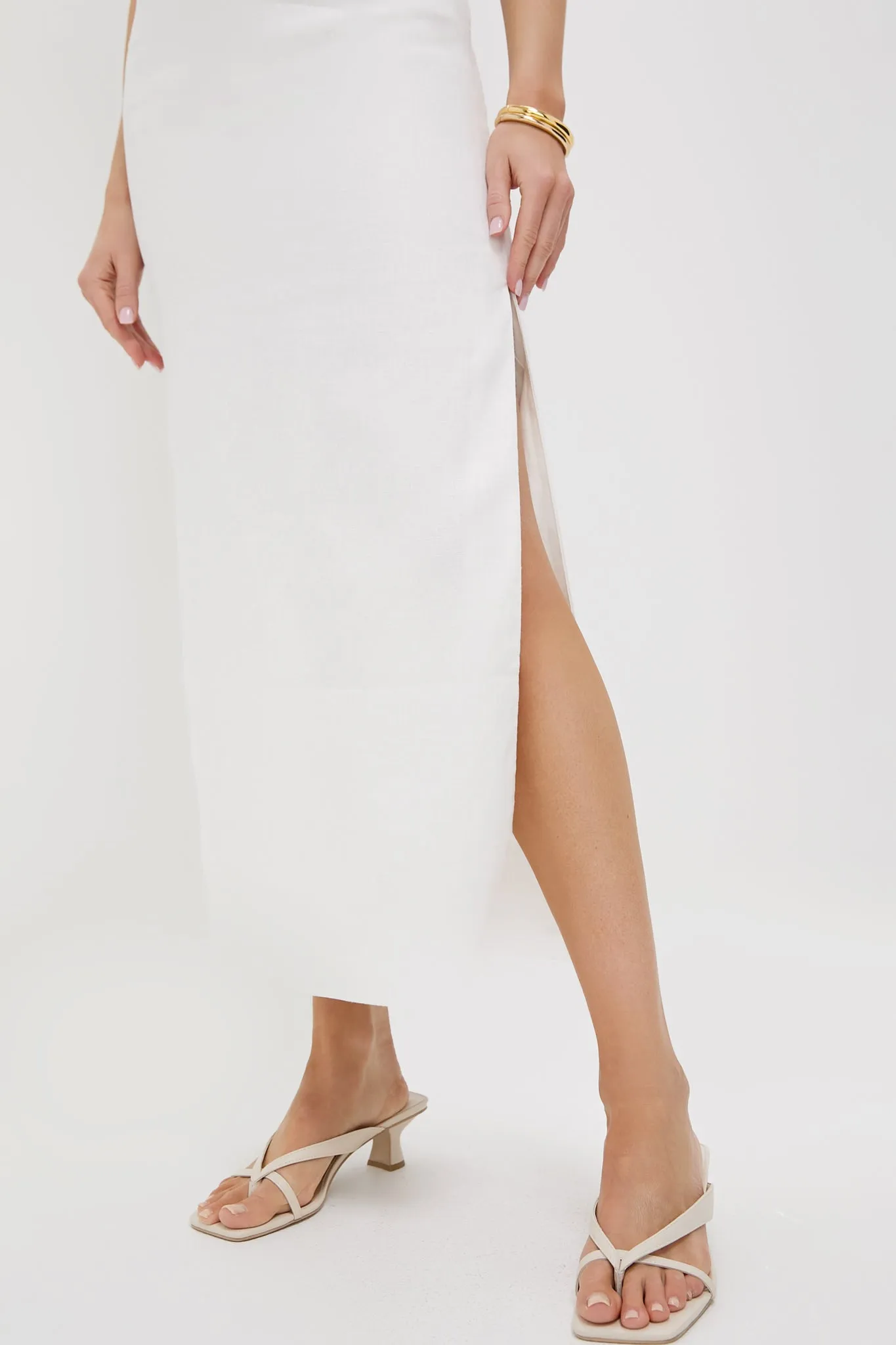Ivory Camellia Midi Dress sold by Tuckernuck product image thumbnail 5