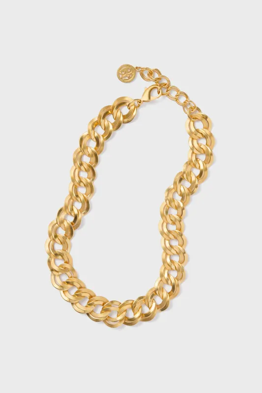 Gold Sun and Moon Link Necklace sold by Tuckernuck