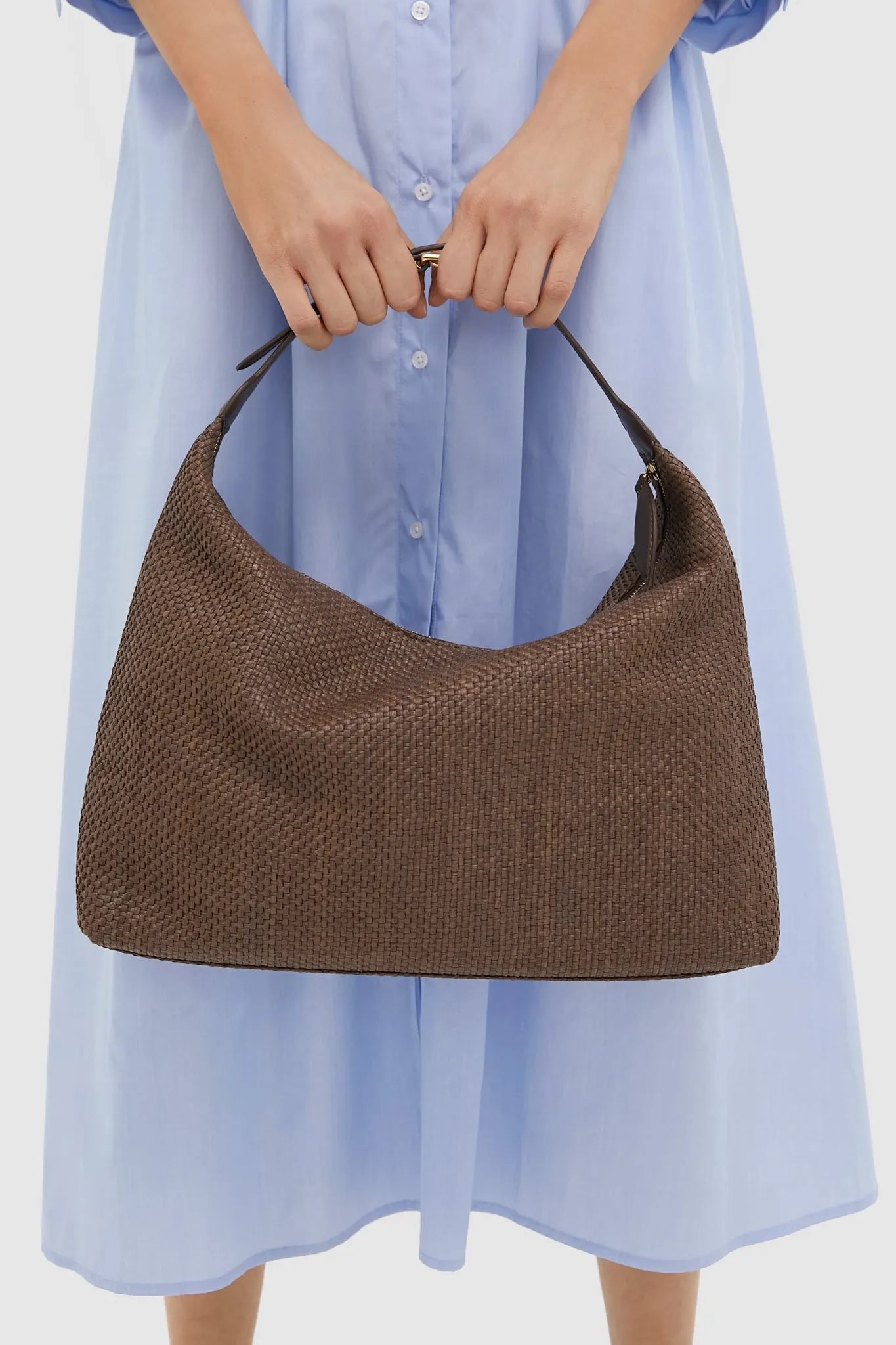 Brown Raffia Pillow Shoulder Bag sold by Tuckernuck product image thumbnail 2