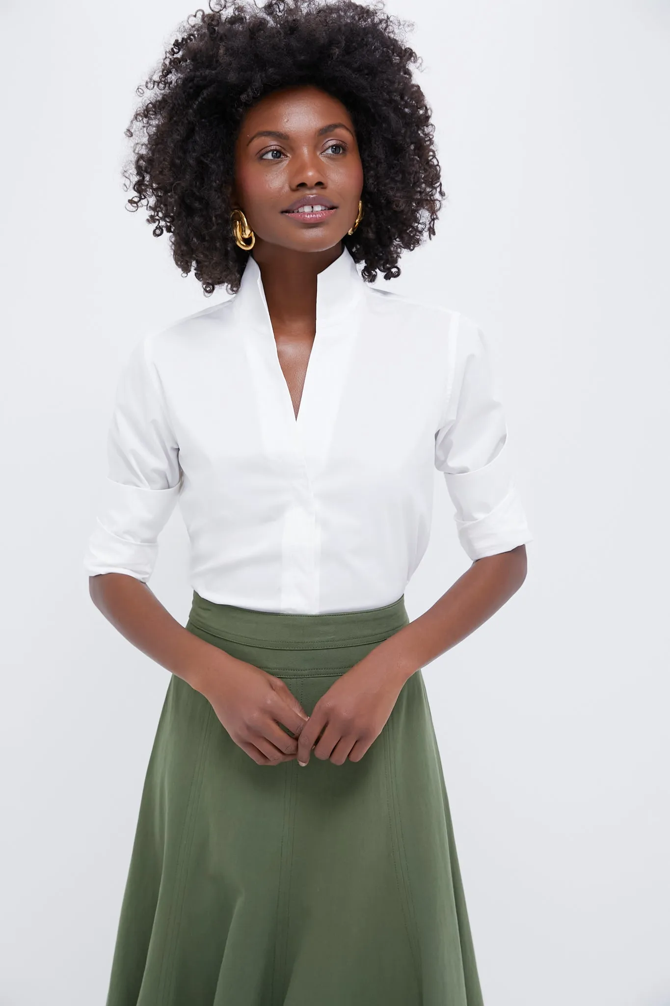 White Bessette Button Down sold by Tuckernuck product image thumbnail 2