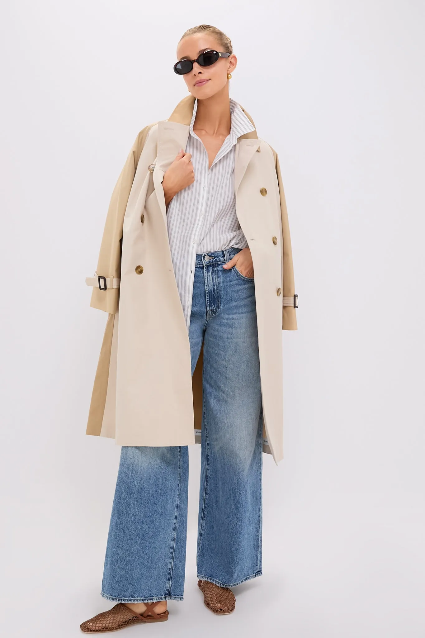 Grey and White Stripe Wexler Cotton Button Down sold by Tuckernuck product image thumbnail 2