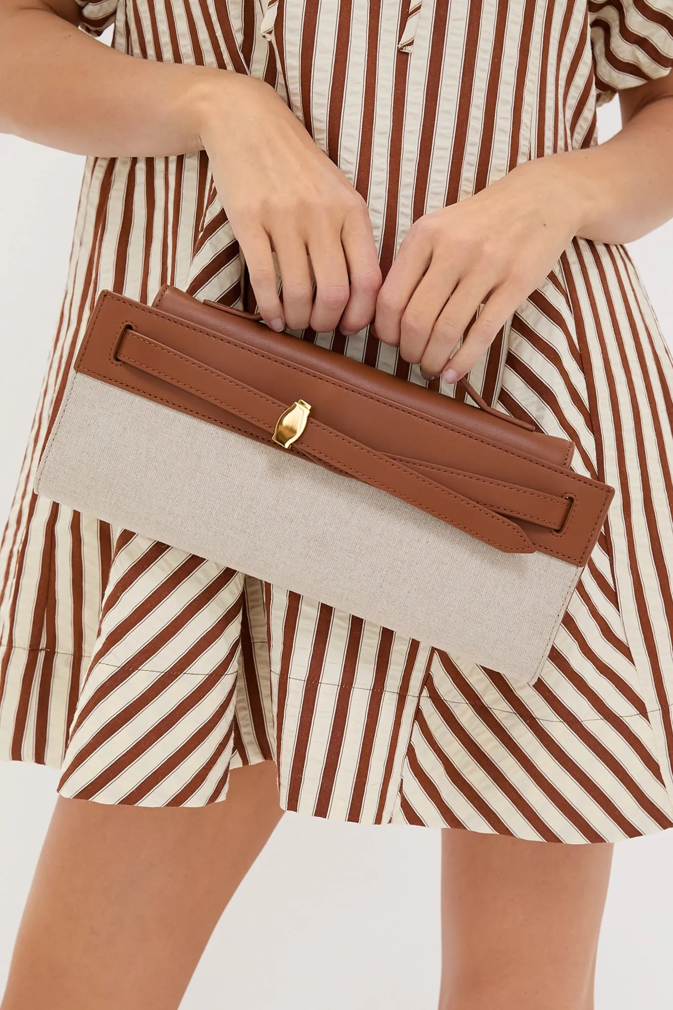 Natural and Hazel Veronica Beard Dash Clutch sold by Tuckernuck product image thumbnail 2