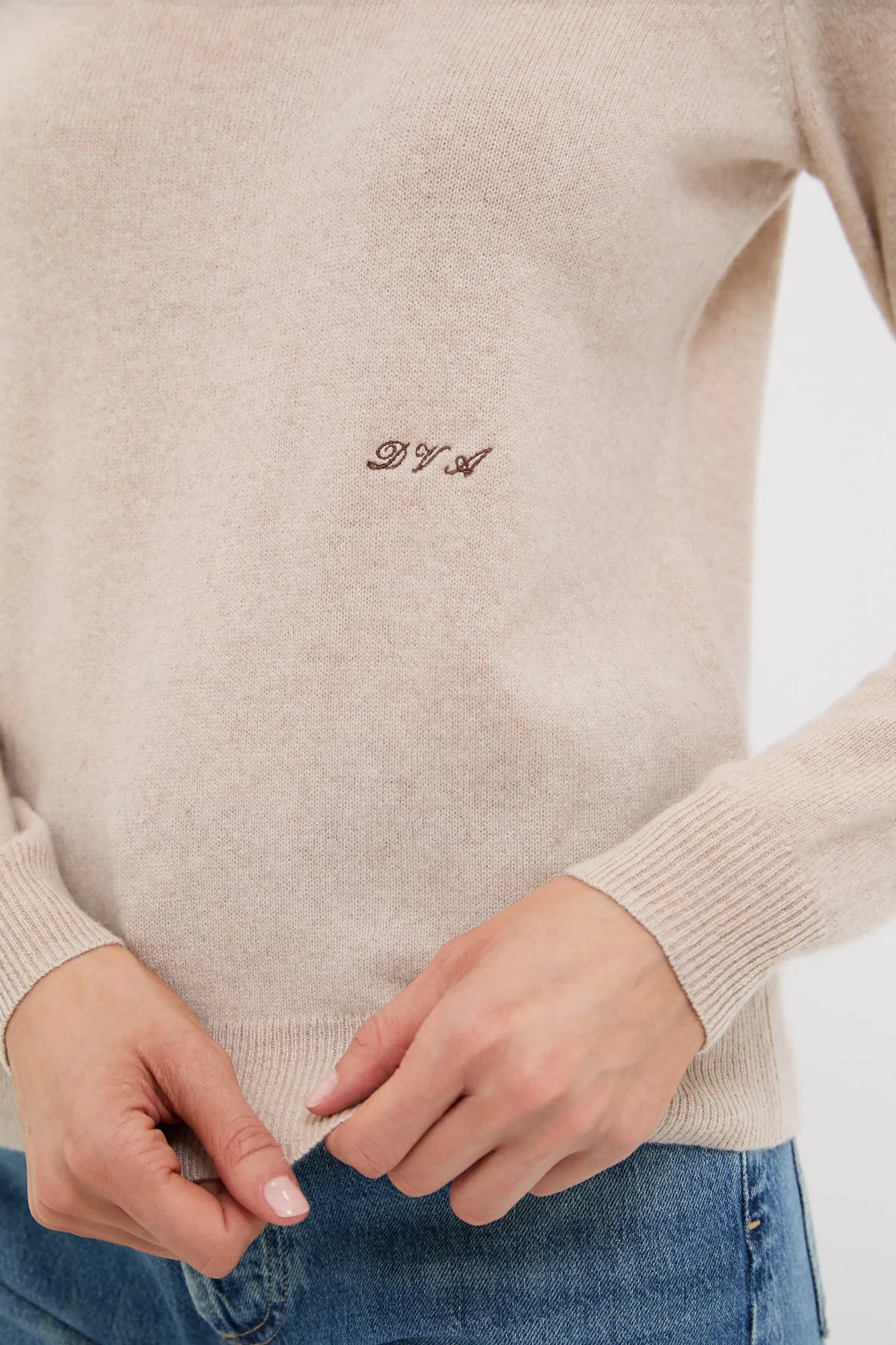 Sandstone Cashmere Crewneck Sweater sold by Tuckernuck product image thumbnail 5