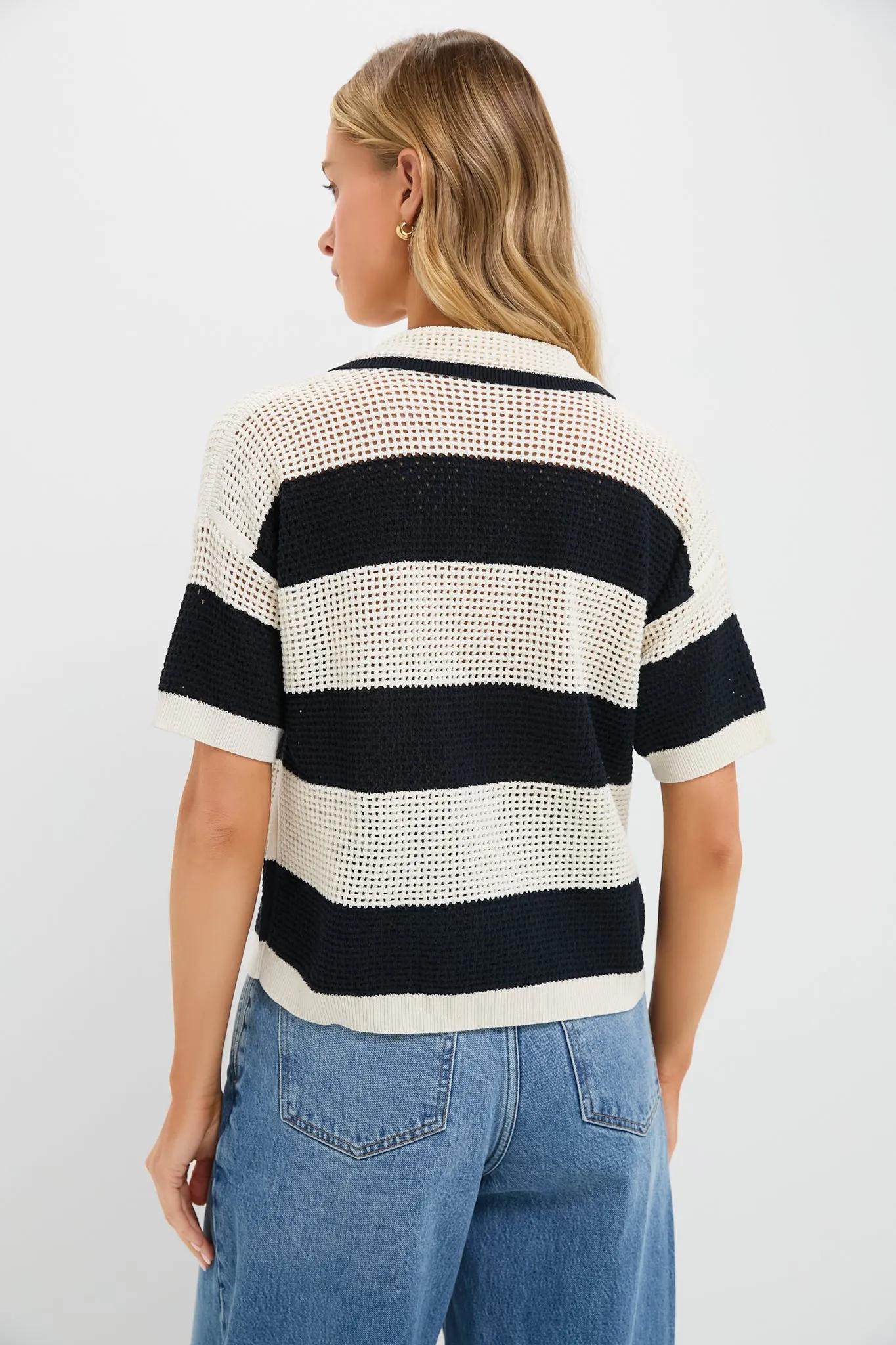 Ecru and Marine Edaly Top sold by Tuckernuck product image thumbnail 4