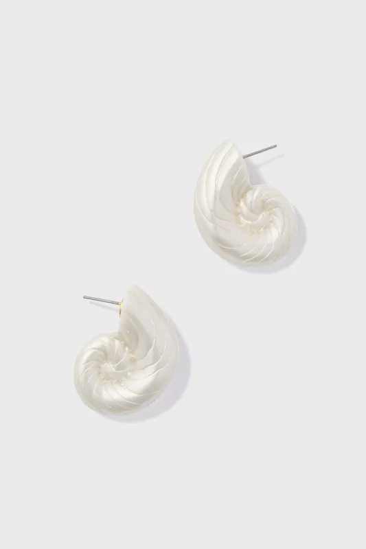 Pearl Nautilus Earrings sold by Tuckernuck