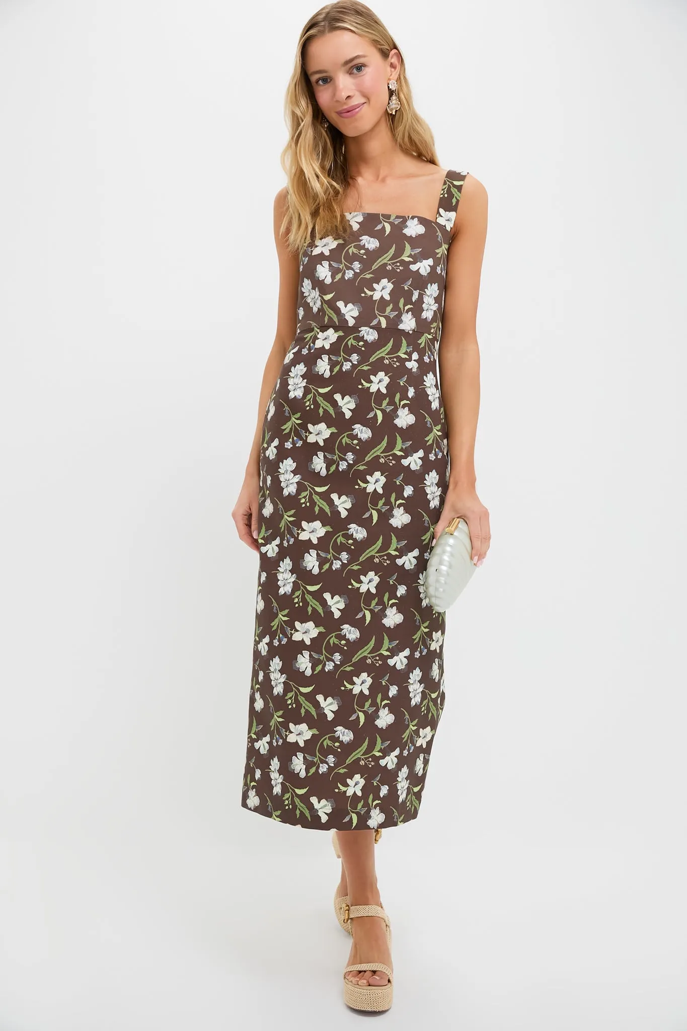 Brown Hibiscus Long Slip Dress sold by Tuckernuck product image thumbnail 2