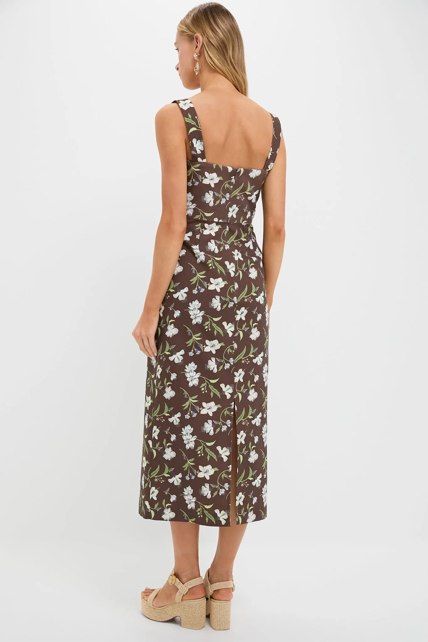 Brown Hibiscus Long Slip Dress sold by Tuckernuck product image thumbnail 4