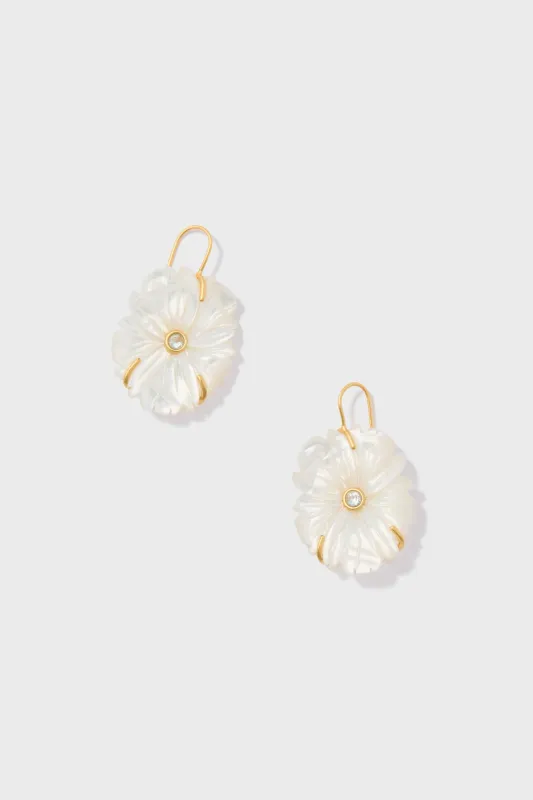 Mother of Pearl New Bloom Earrings sold by Tuckernuck