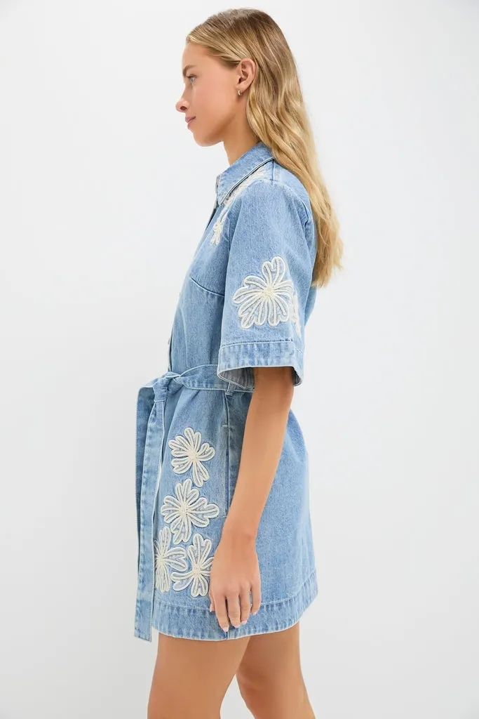 Light Wash Charlene Denim Mini Dress sold by Tuckernuck product image thumbnail 3