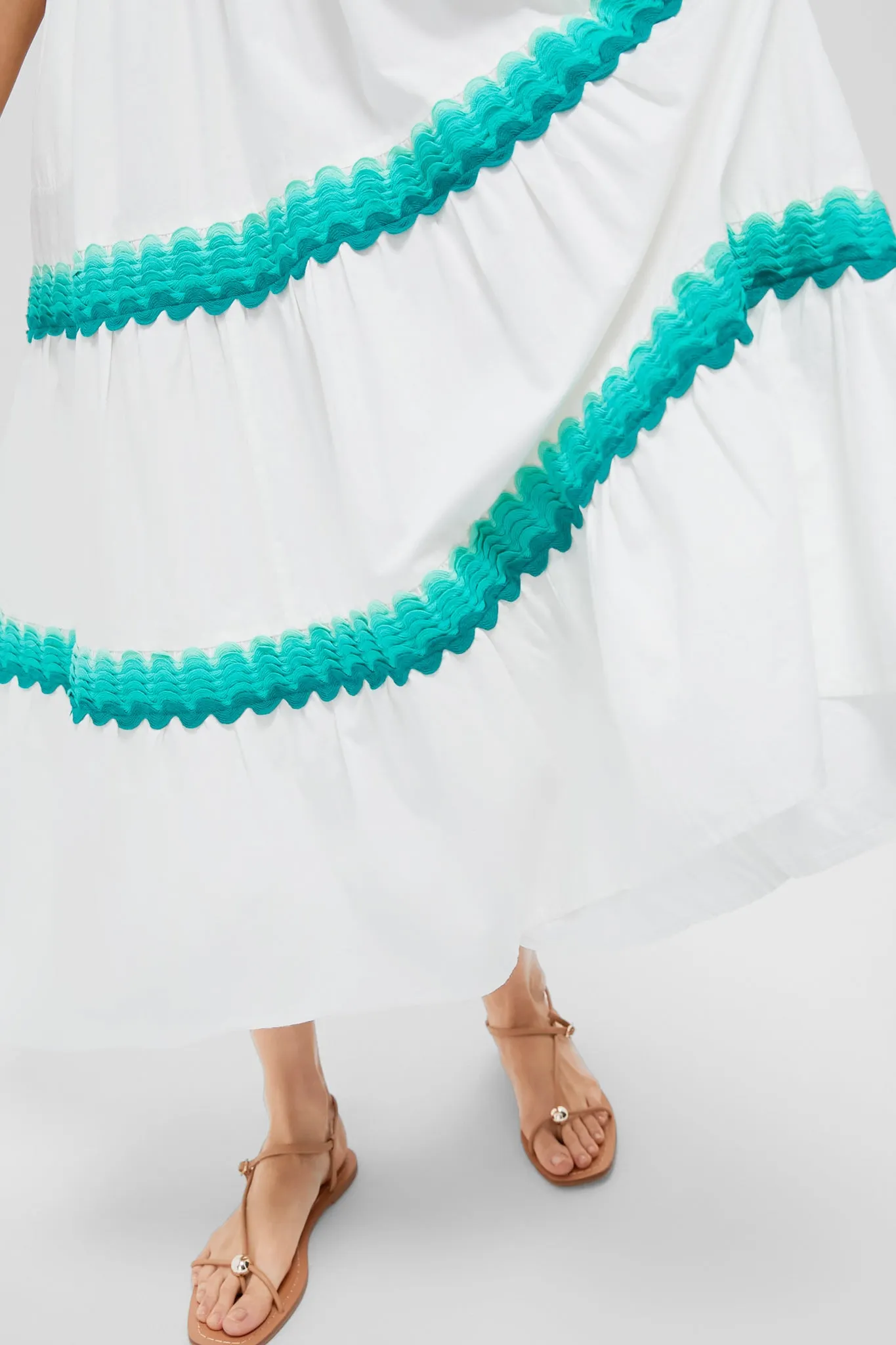 Pacifica Aqua V Neck Maxi Dress sold by Tuckernuck product image thumbnail 5