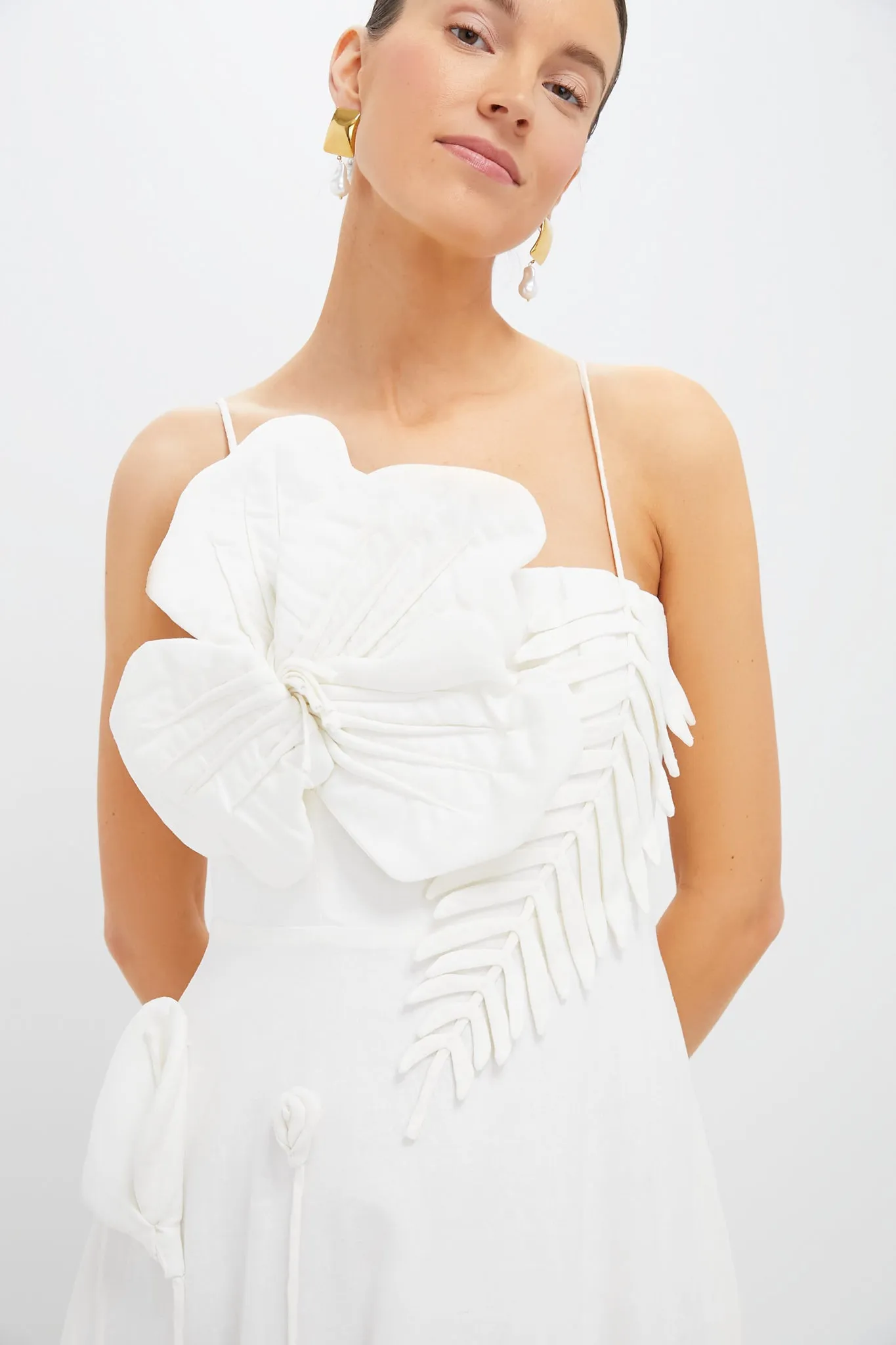 Off-White Garden Sleeveless Midi Dress sold by Tuckernuck product image thumbnail 5