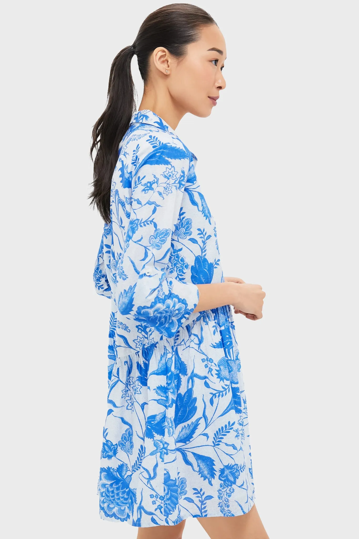 Exclusive Blue Tiffany Deauville Mini Dress sold by Tuckernuck product image thumbnail 3