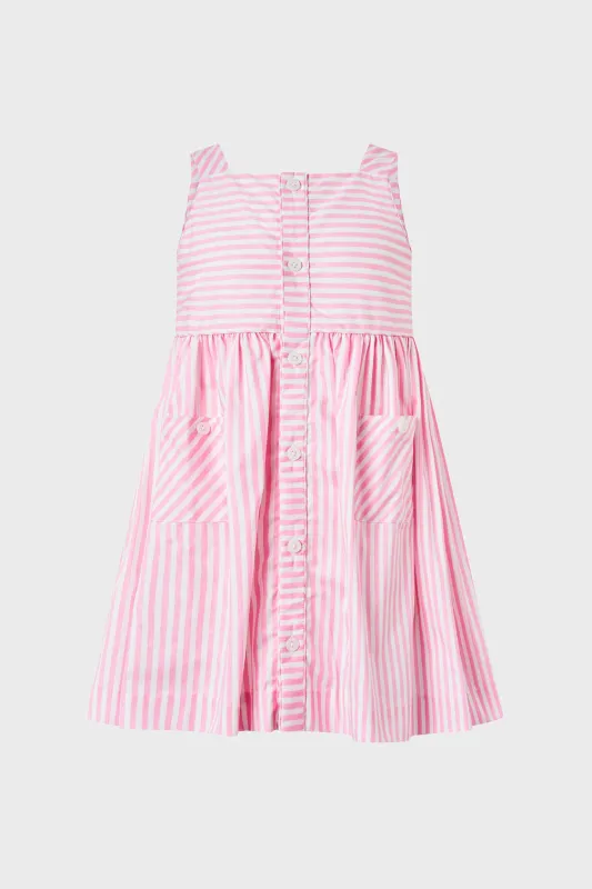 Striped Button-Front Sun Dress sold by Tuckernuck