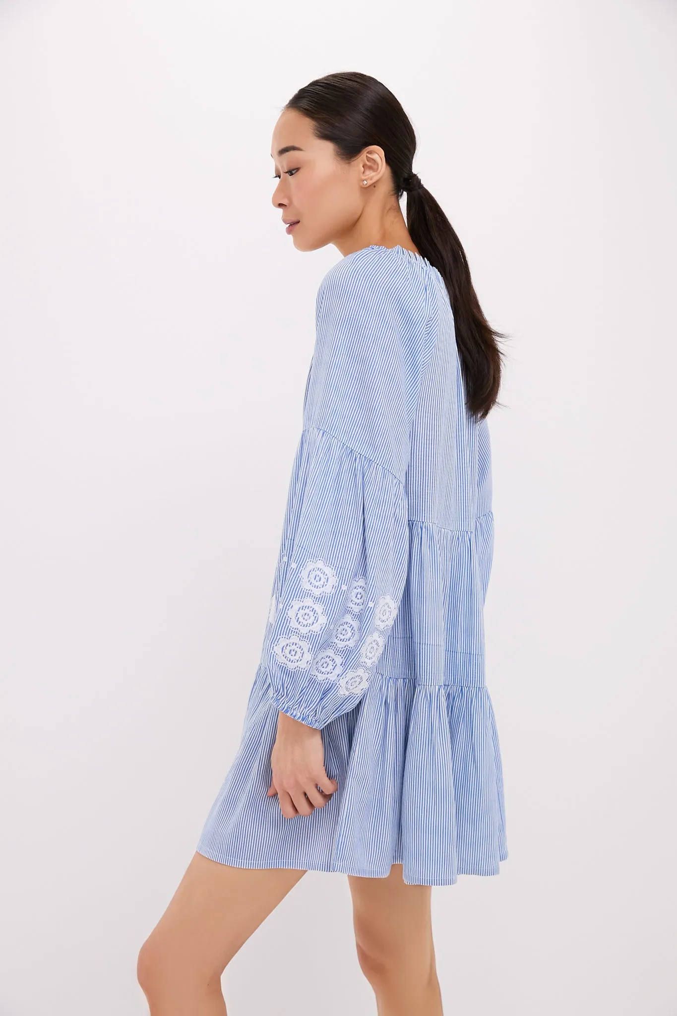 Embroidered Nautical Stripe Sea Breeze Coverup sold by Tuckernuck product image thumbnail 3