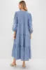 Embroidered Chambray Long Sleeve Salty Paloma Caftan sold by Tuckernuck