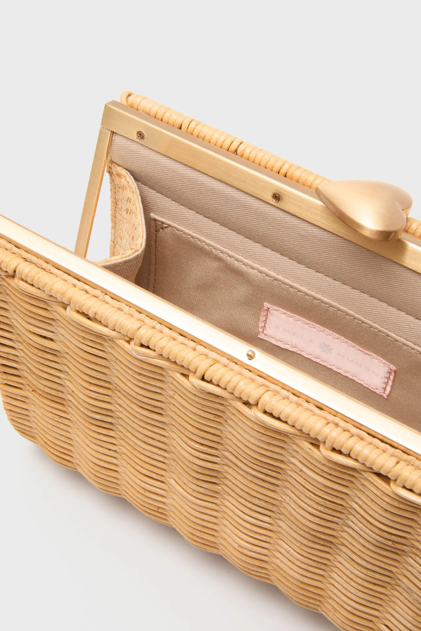 Natural The Petite Heart Clutch sold by Tuckernuck product image thumbnail 5