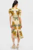 Delicate Flower Arabesques Short Sleeve Midi Dress sold by Tuckernuck