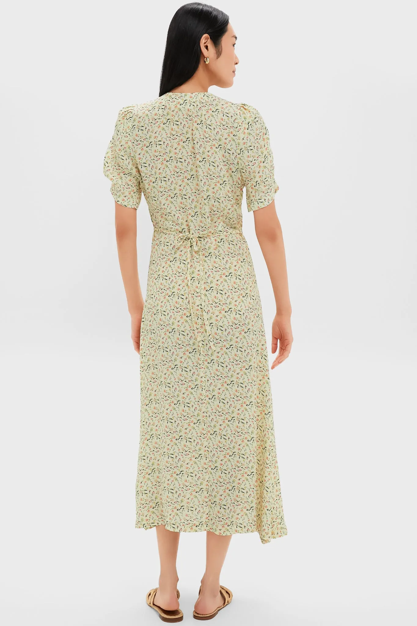 Butter Yellow Flowers Lucyia Antique Dress sold by Tuckernuck product image thumbnail 4