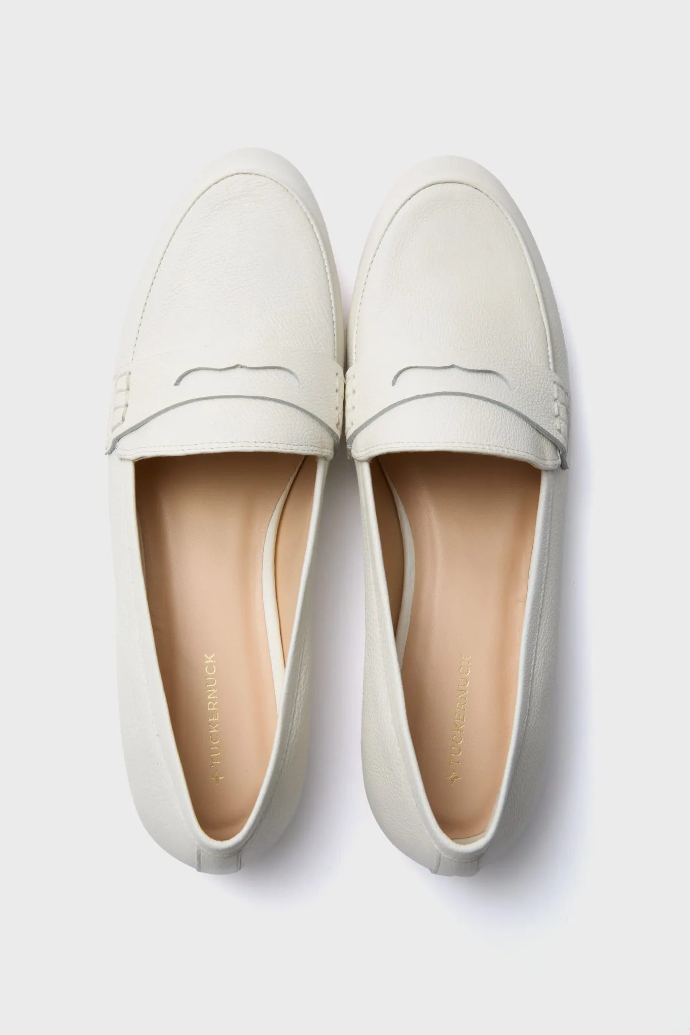White Pebbled Rowan Leather Loafers sold by Tuckernuck product image thumbnail 5