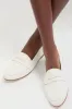 White Pebbled Rowan Leather Loafers sold by Tuckernuck