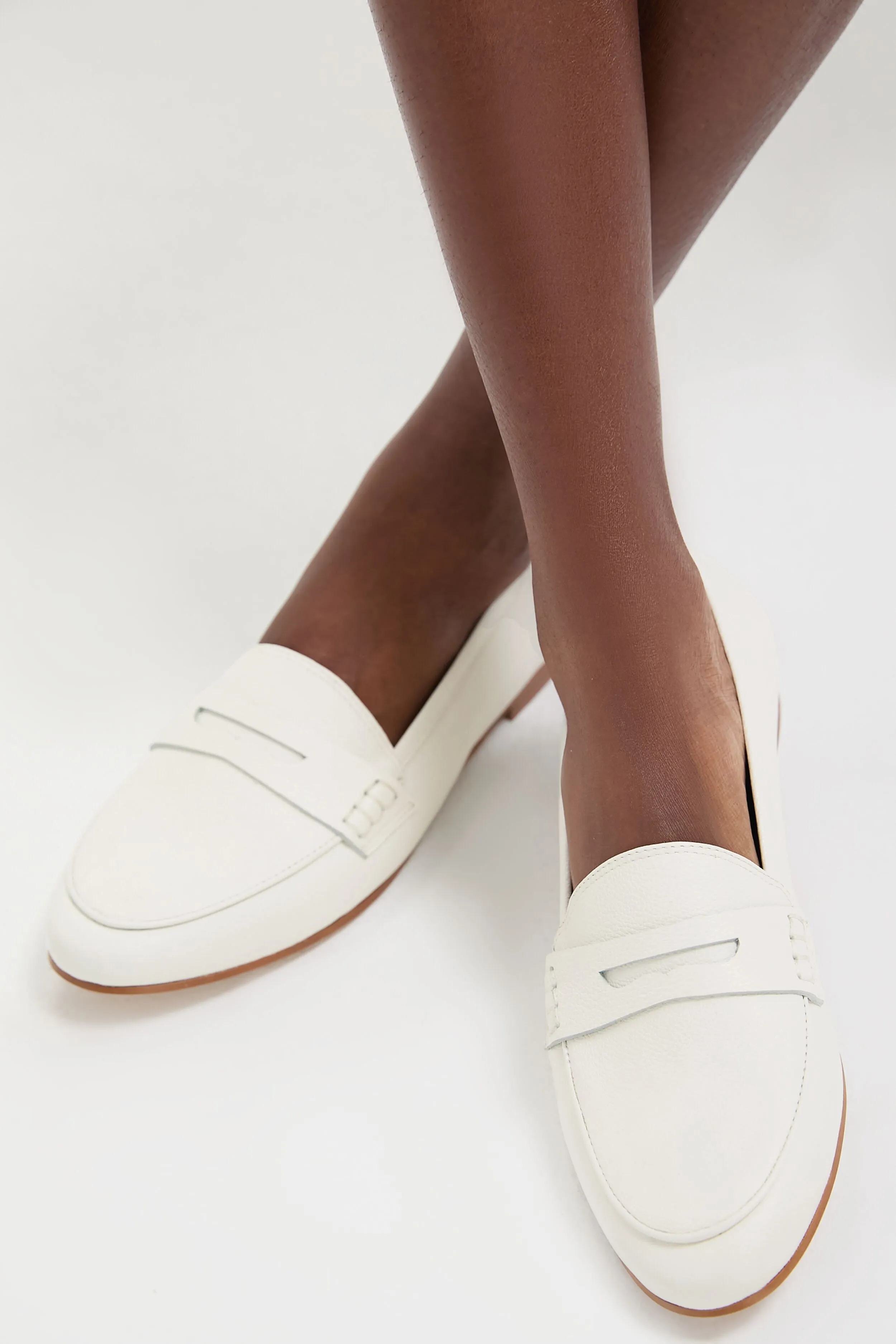 White Pebbled Rowan Leather Loafers sold by Tuckernuck product image thumbnail 2