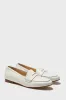 White Pebbled Rowan Leather Loafers sold by Tuckernuck