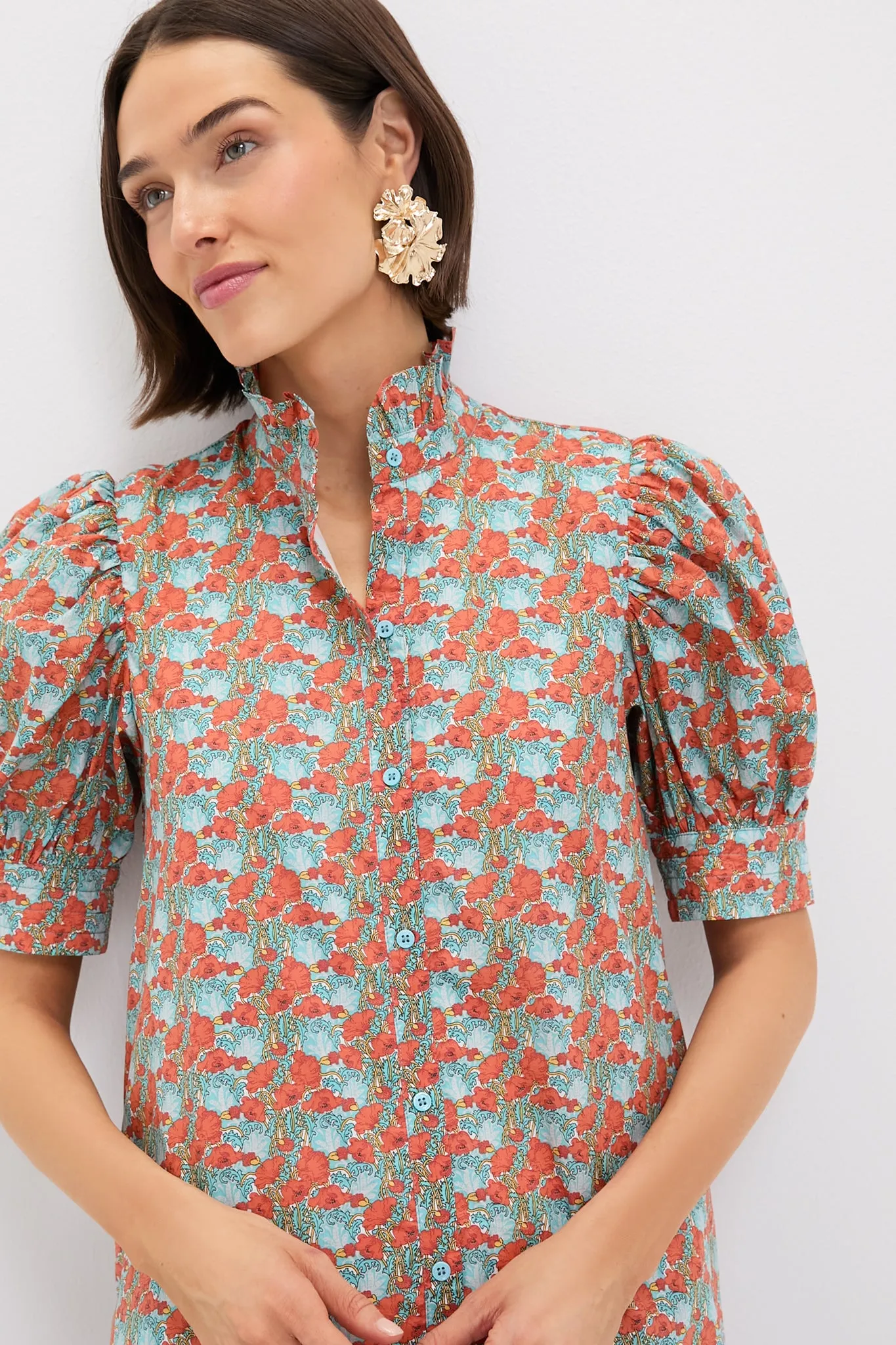 Orange & Blue Floral Louisa Maxi Dress sold by Tuckernuck product image thumbnail 2