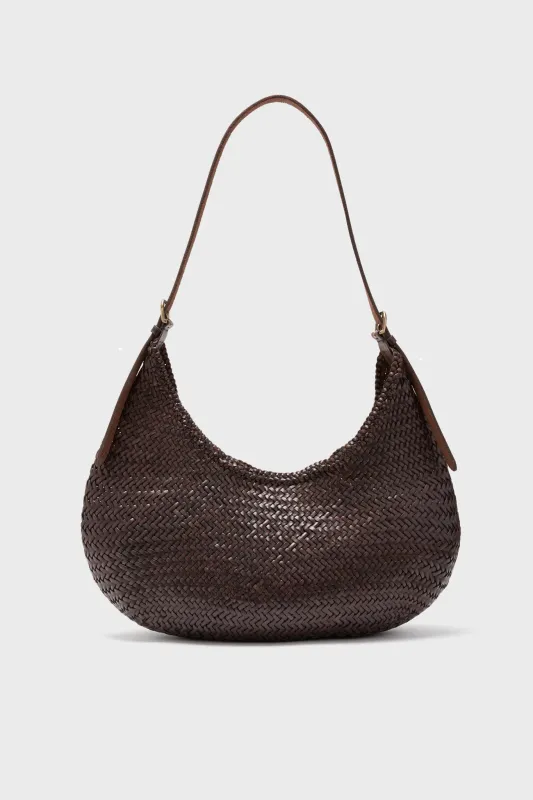 Dark Brown Luna Piena Hobo Bag sold by Tuckernuck