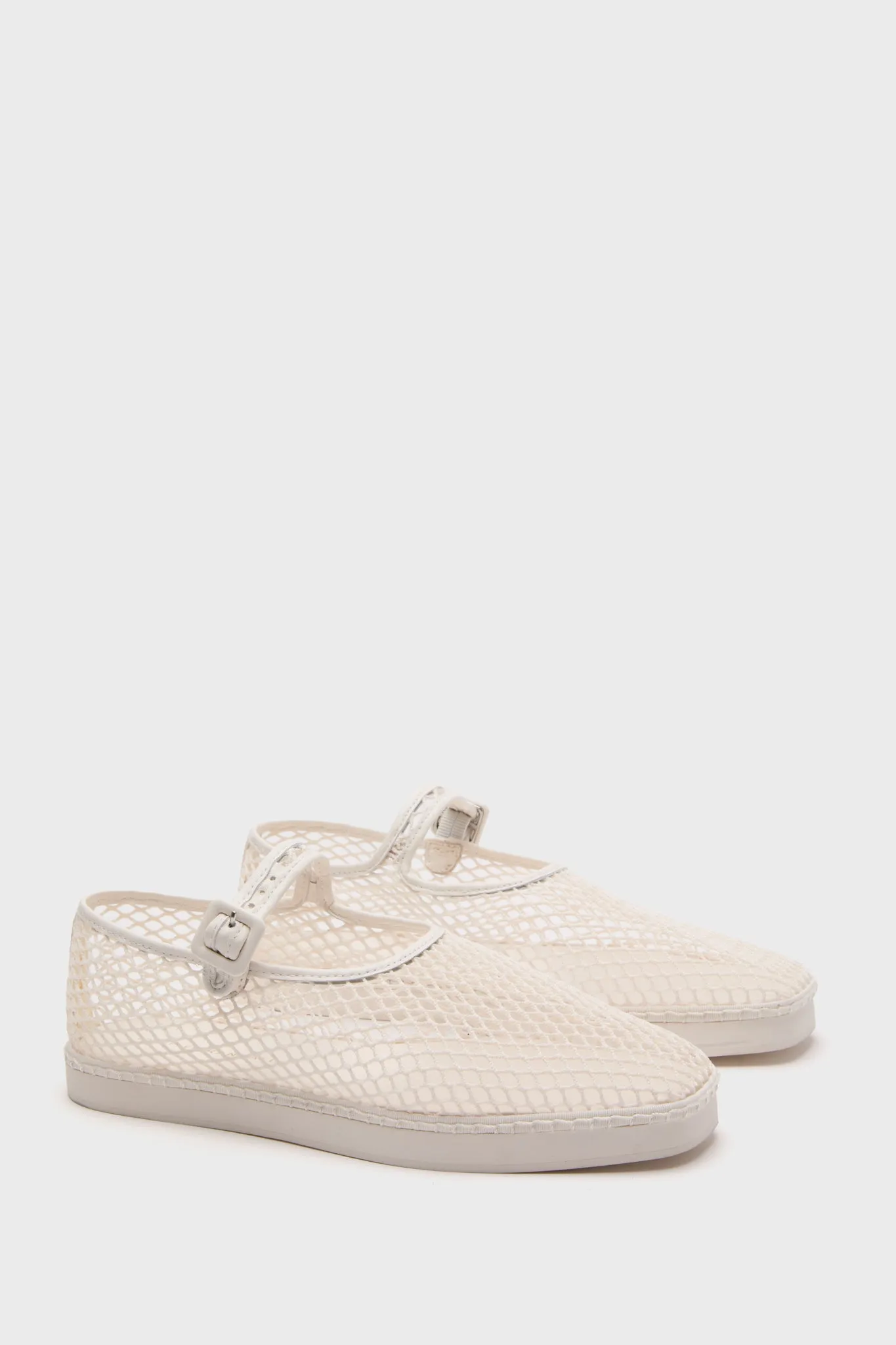 White Netted Mesh Rita Mary Janes sold by Tuckernuck product image thumbnail 4