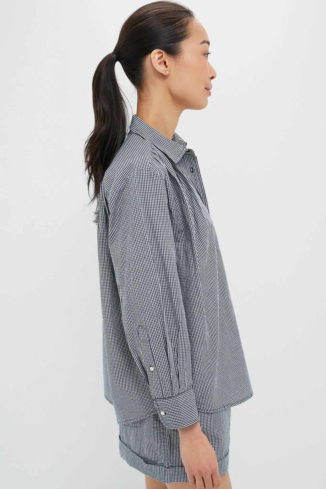 Black and White Gingham The Society Top sold by Tuckernuck product image thumbnail 3