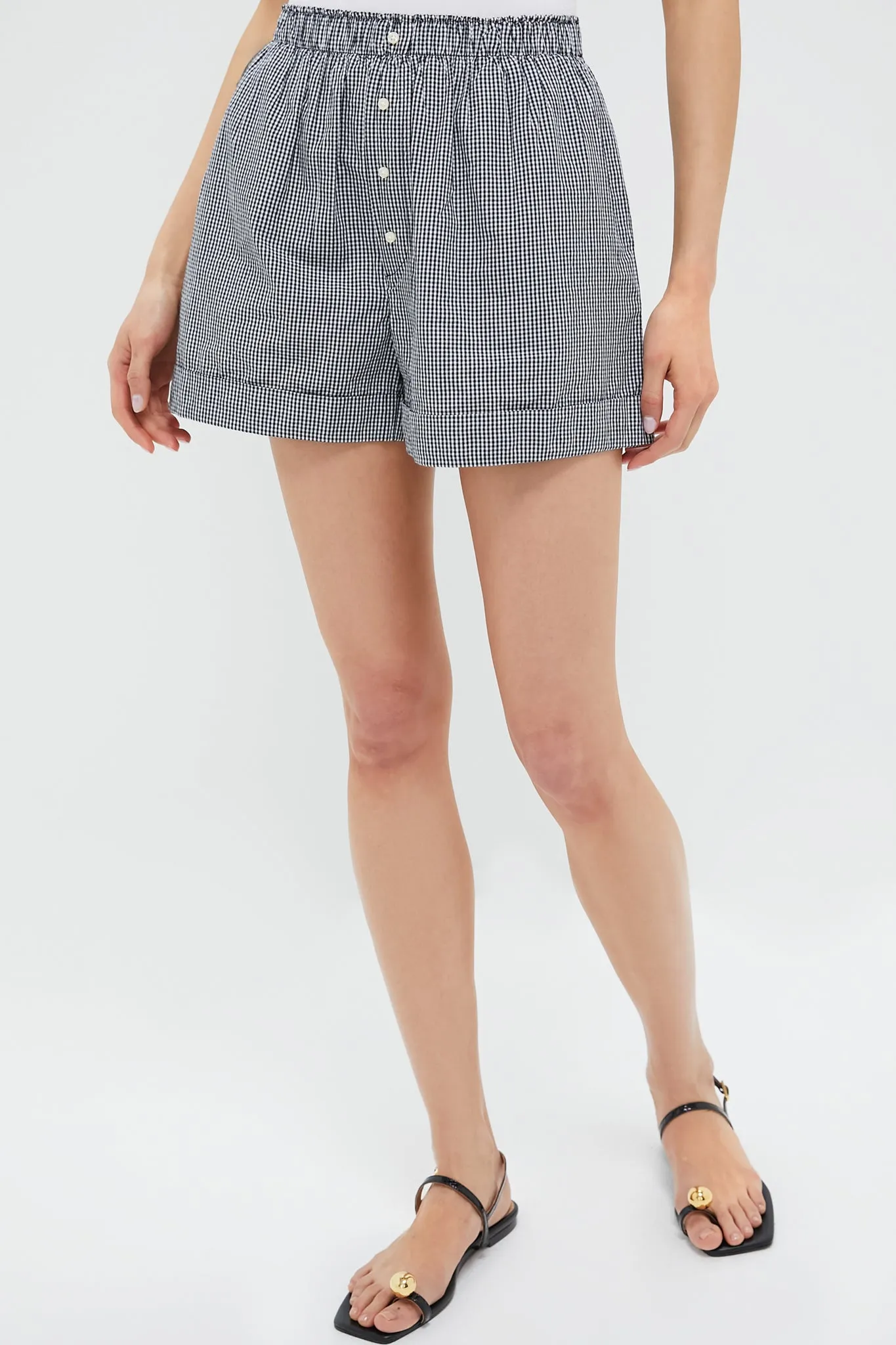 Black and White Gingham The Boxer Short sold by Tuckernuck