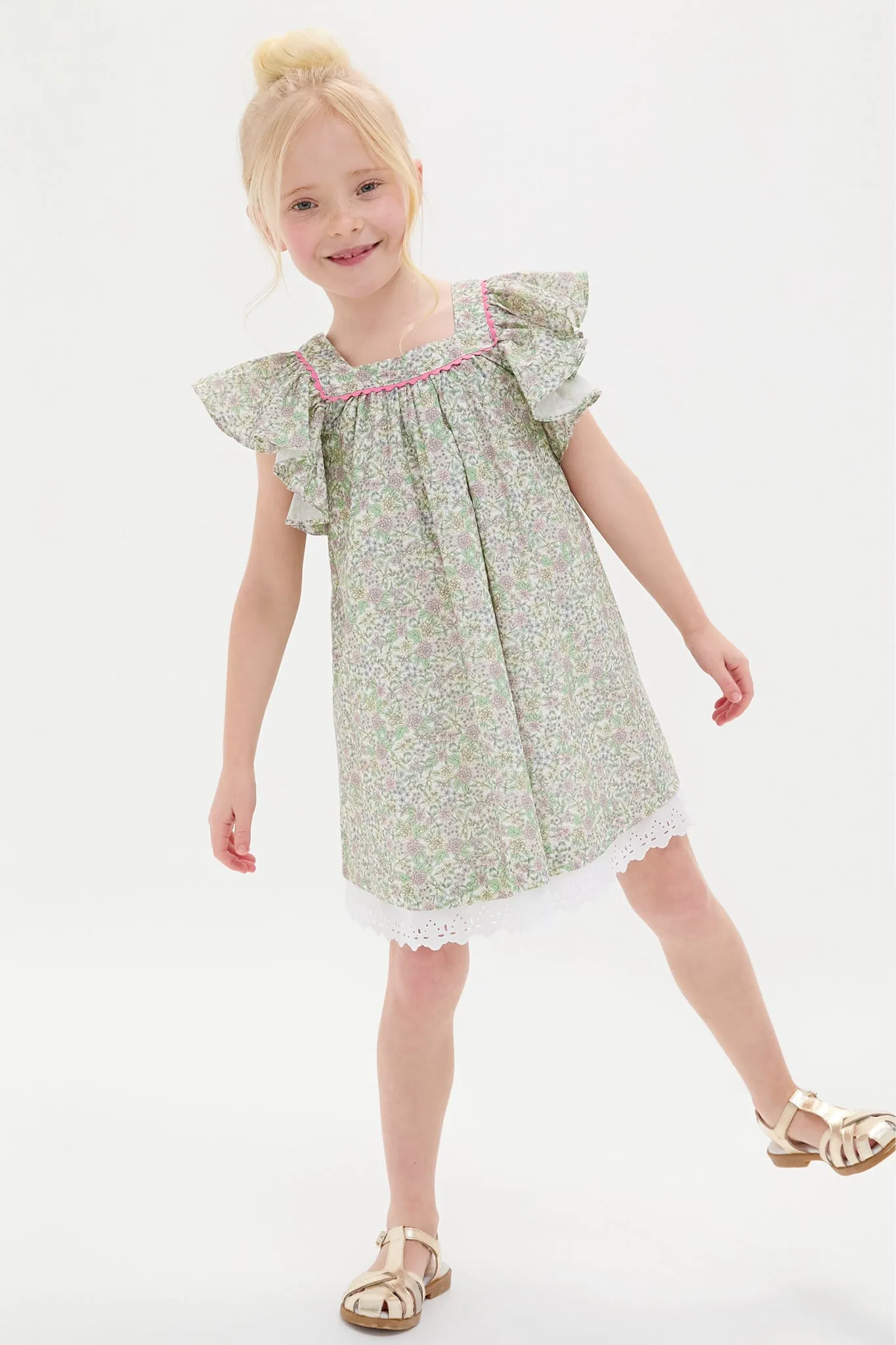 Orange Floral Ocra A-Line Dress sold by Tuckernuck product image thumbnail 2