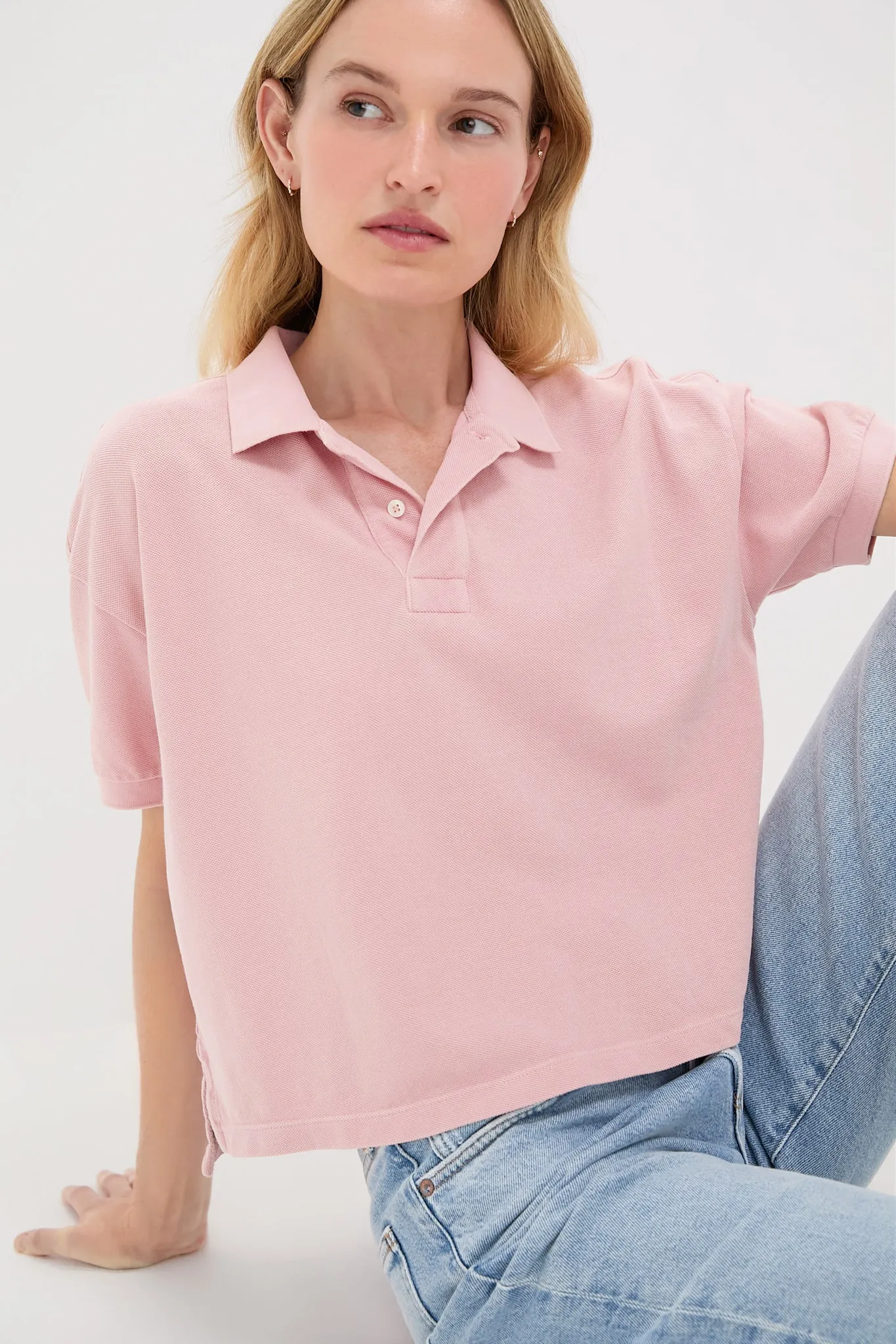 Pink Pique Holmes Boyfriend Polo sold by Tuckernuck product image thumbnail 5