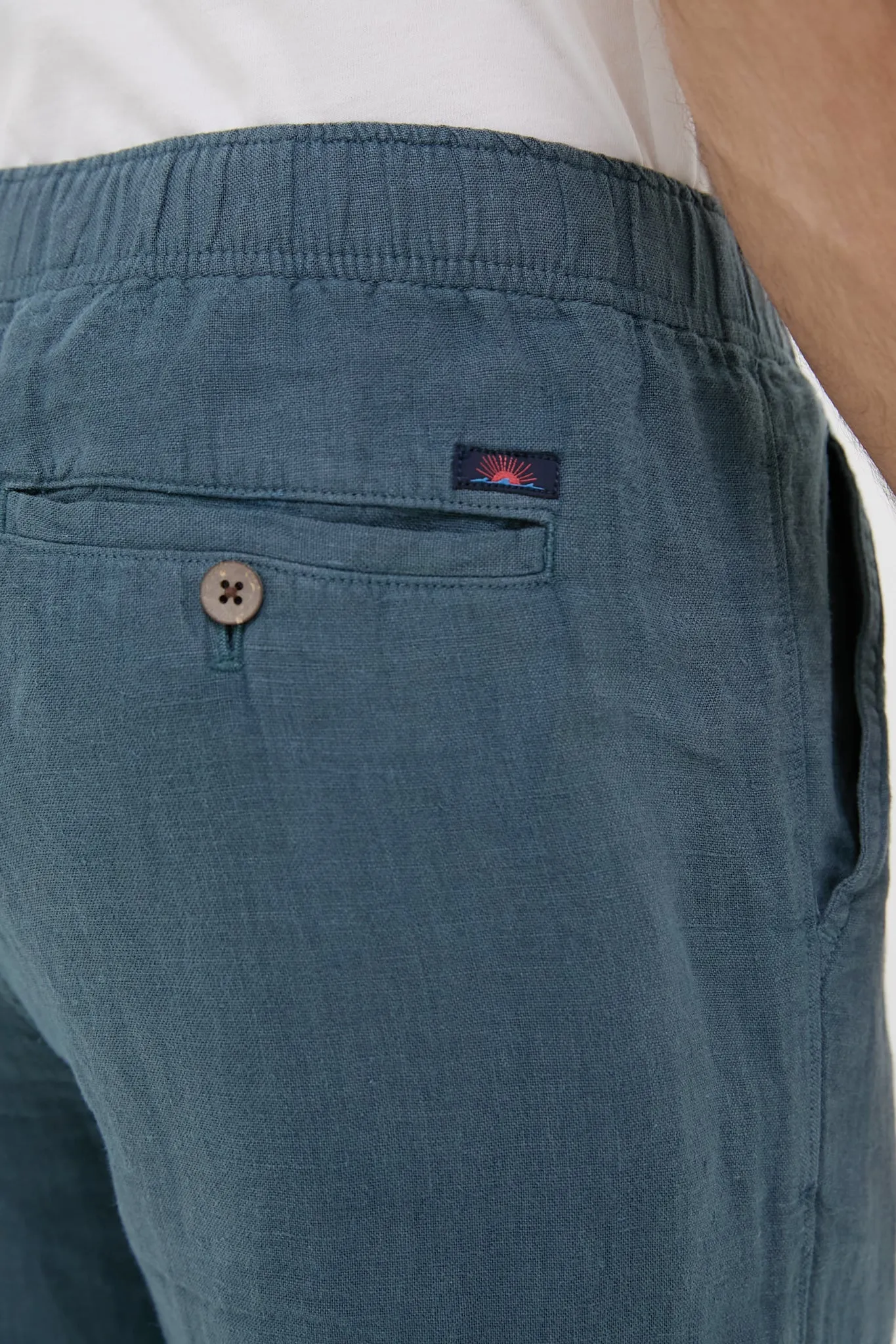 Look Out Navy Linen Drawstring Pant sold by Tuckernuck product image thumbnail 5