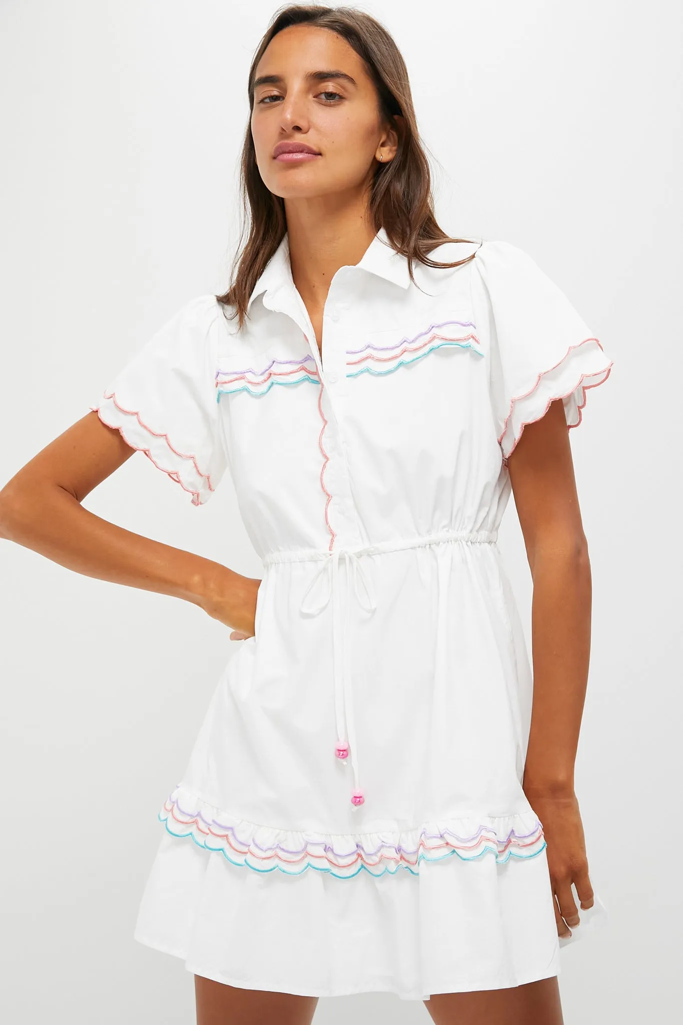 White Julie Dress sold by Tuckernuck