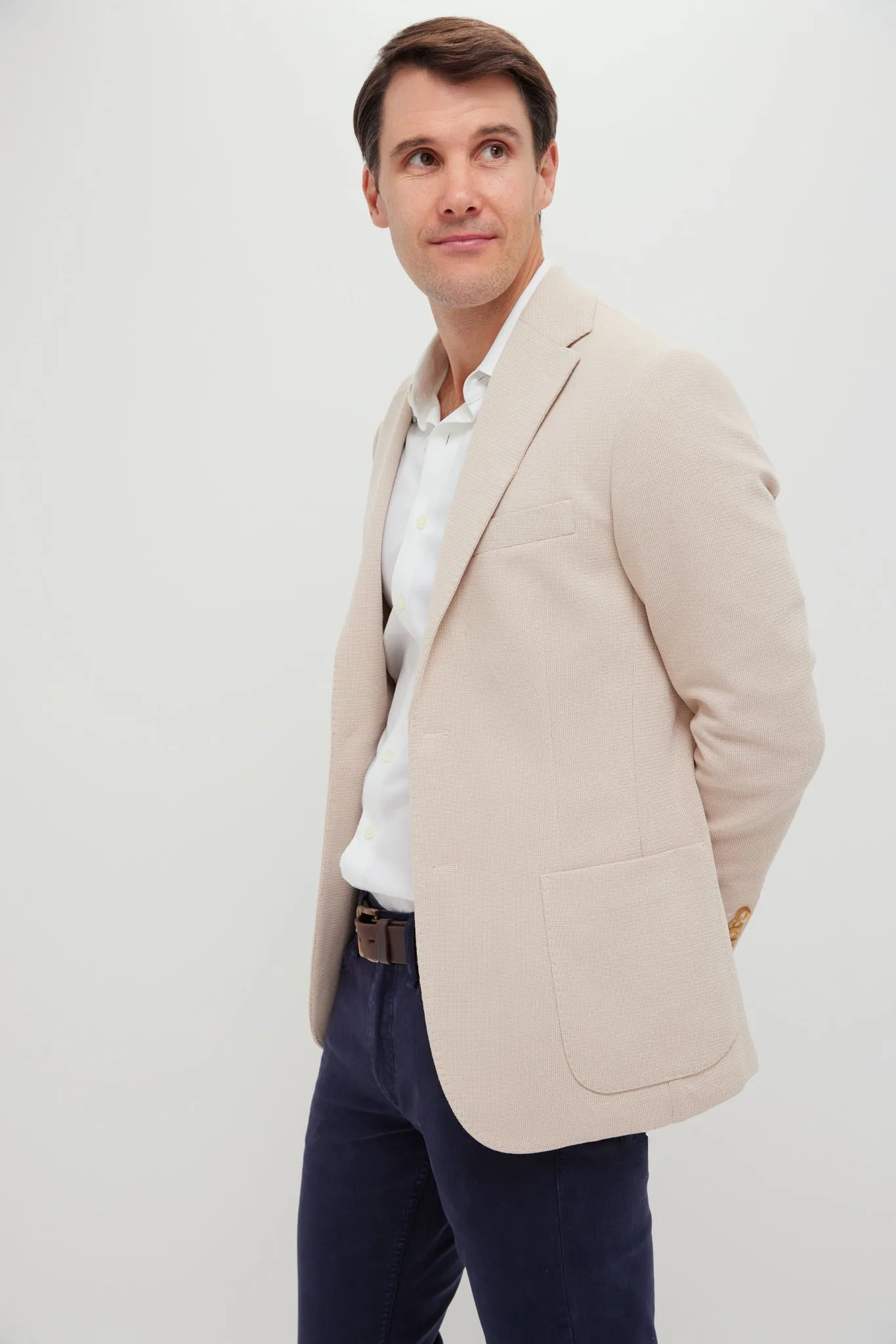 Tan Knit Travel Blazer sold by Tuckernuck product image thumbnail 3